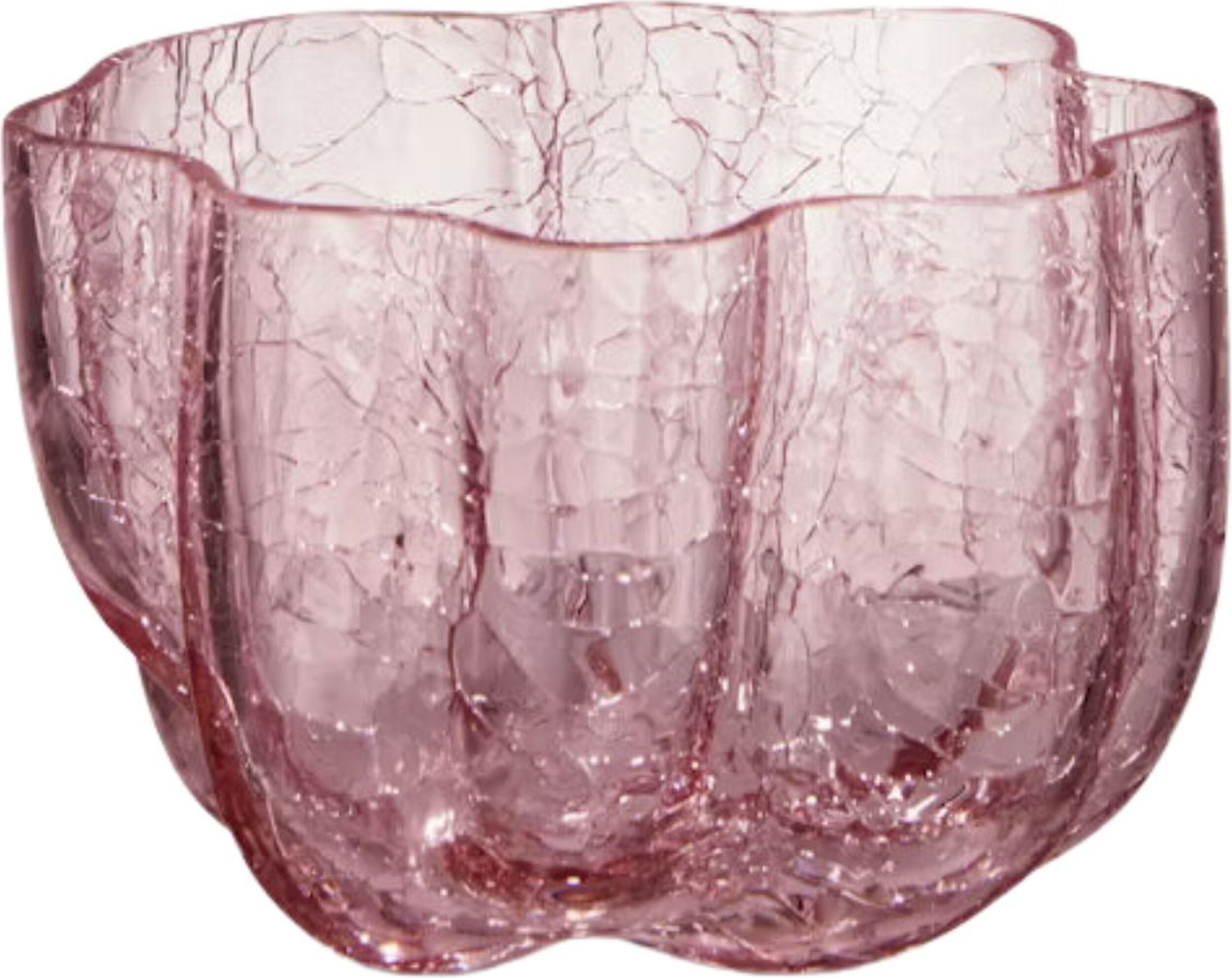 Wazonik Crackle 5 8 cm różowy