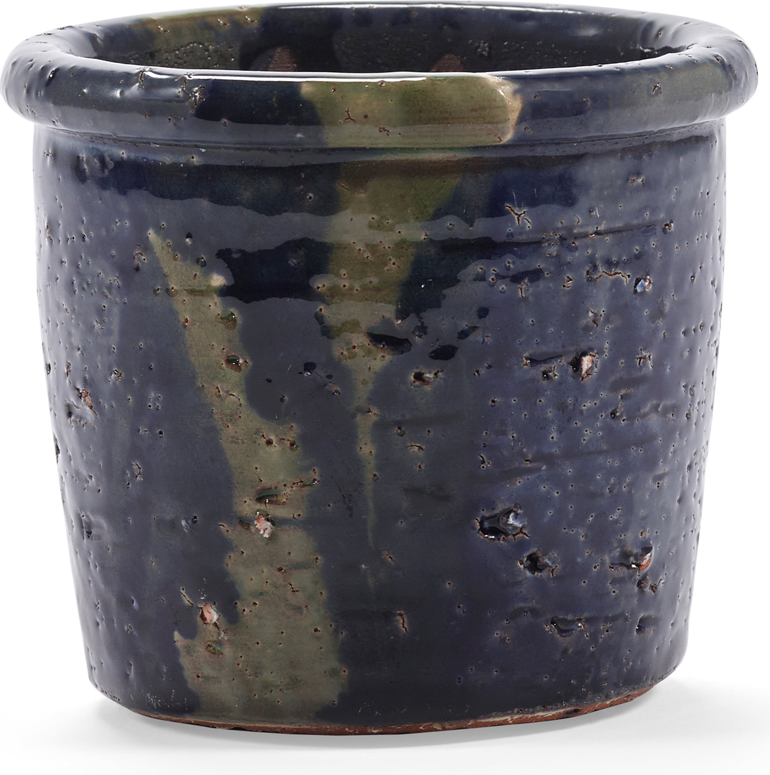Osłonka na doniczkę Glazed Shades 11 cm niebiesko-zielona