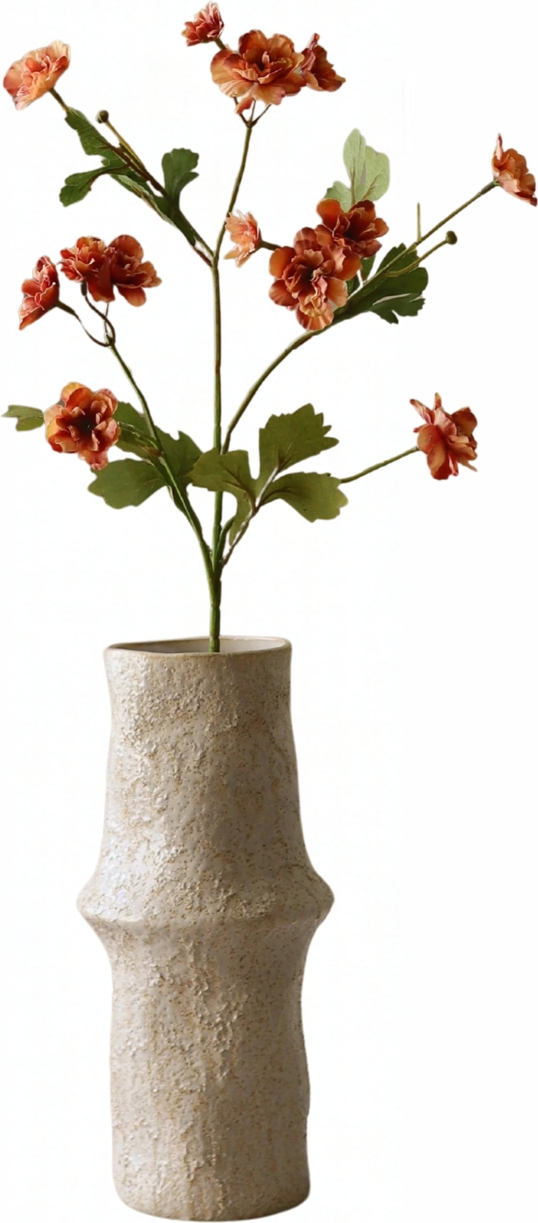 Kwiat sztuczny Botane cynia 74 cm pomarańczowa
