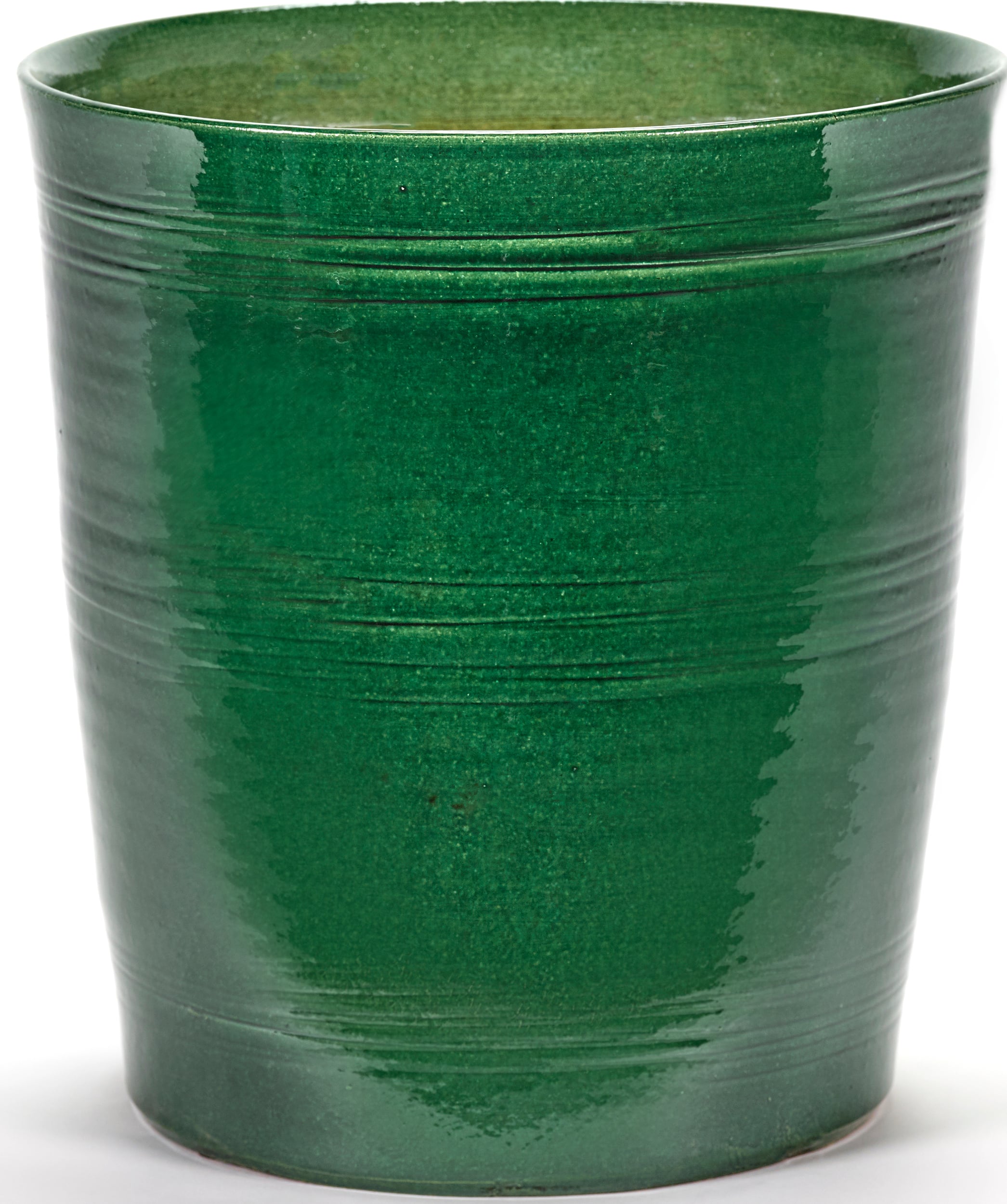 Osłonka na doniczkę Glazed Shades 30 cm ciemnozielona