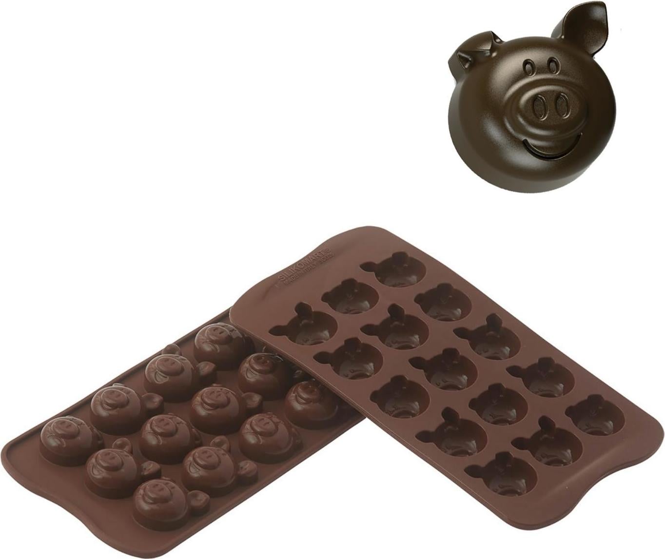 Forma do czekoladek Scg35 Choco Pigs silikonowa