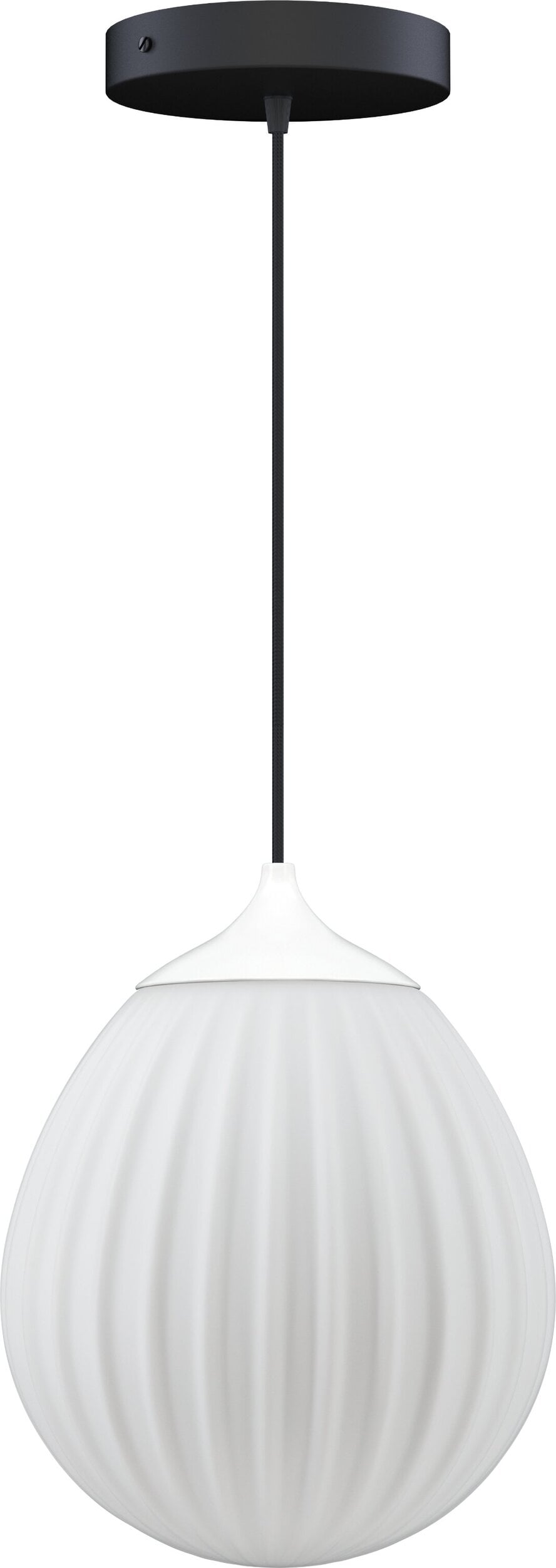 Lampa wisząca Around The World mini biało-czarna