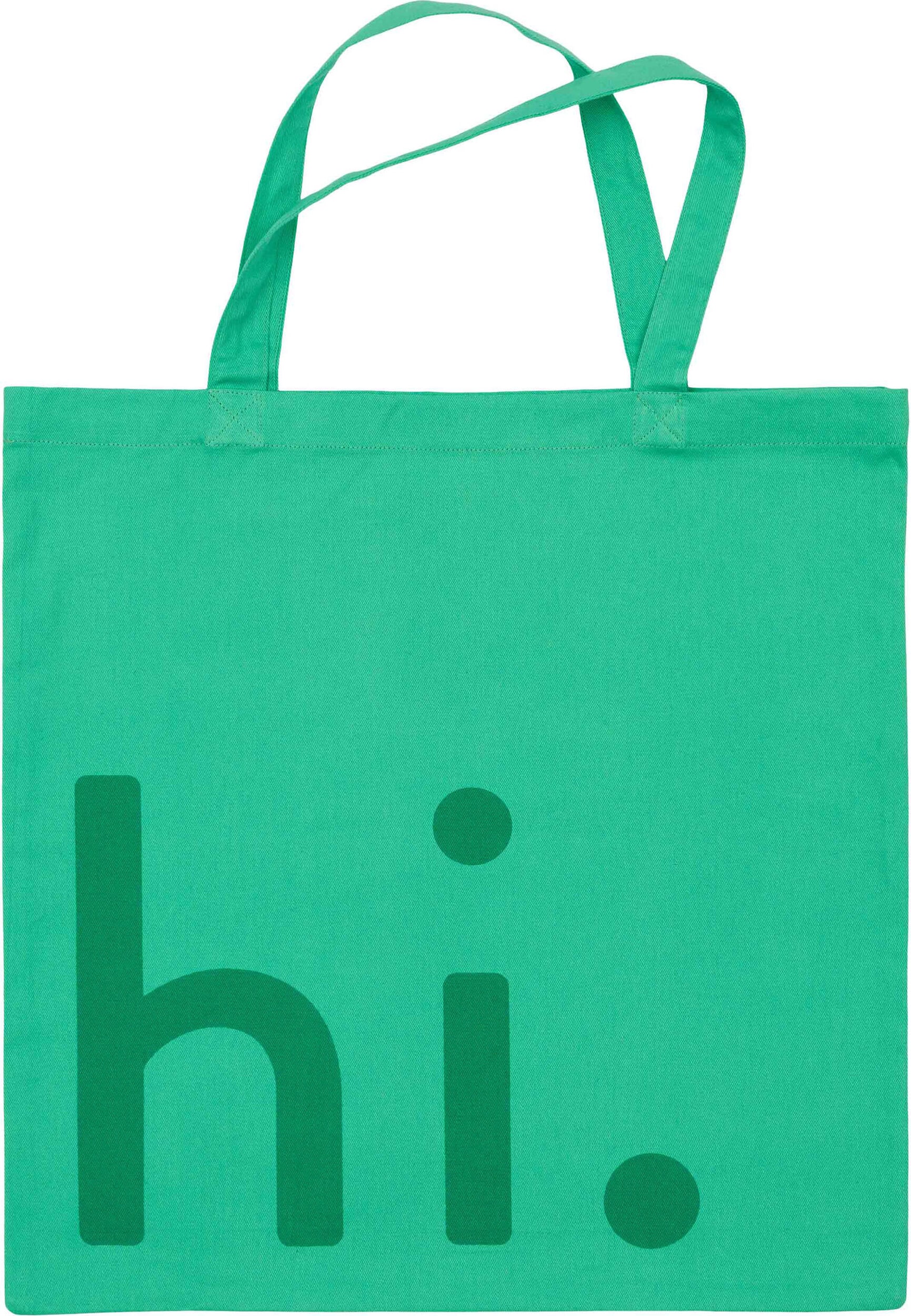 Torba na zakupy Design Letters Hi zielona