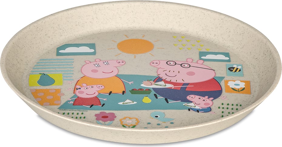 Talerz dziecięcy Connect Świnka Peppa 20 5 cm piaskowy