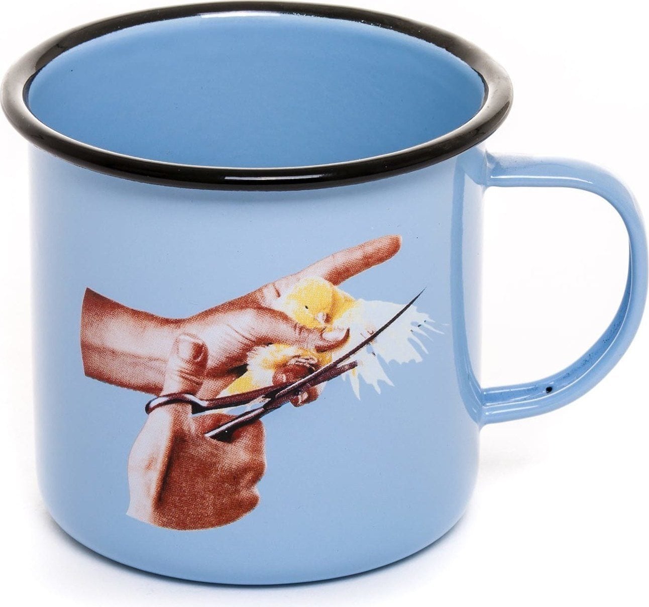 Kubek Seletti Wears Toiletpaper emaliowany Bird
