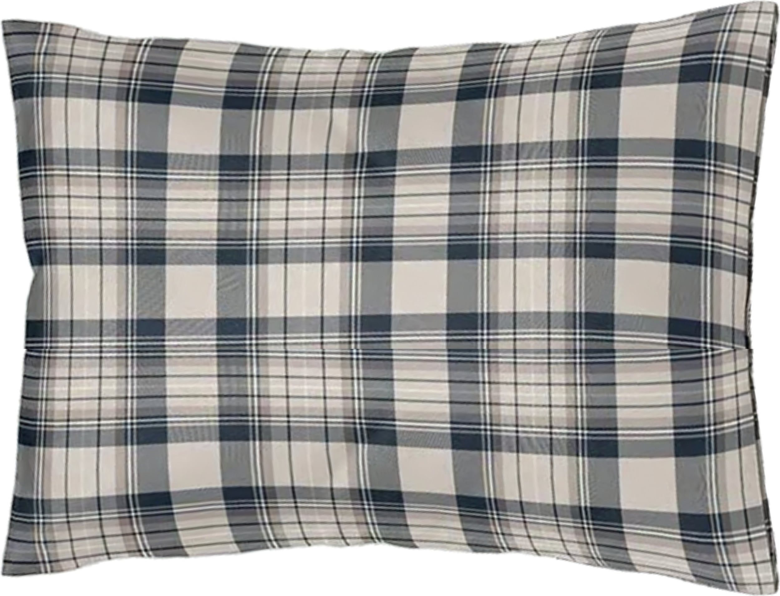 Poszewka na poduszkę Soft Frames 40 x 80 cm niebieska z bawełny flanelowej