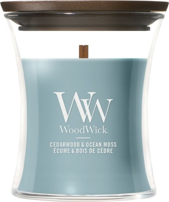 Świeca WoodWick Core Cedarwood & Ocean Moss mała