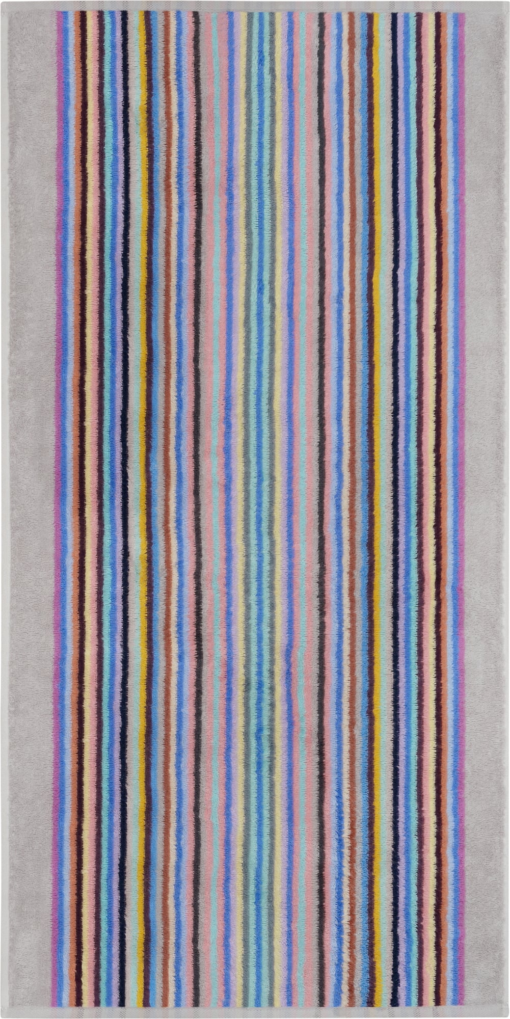 Ręcznik Remake w paski 50 x 100 cm jasnoszary