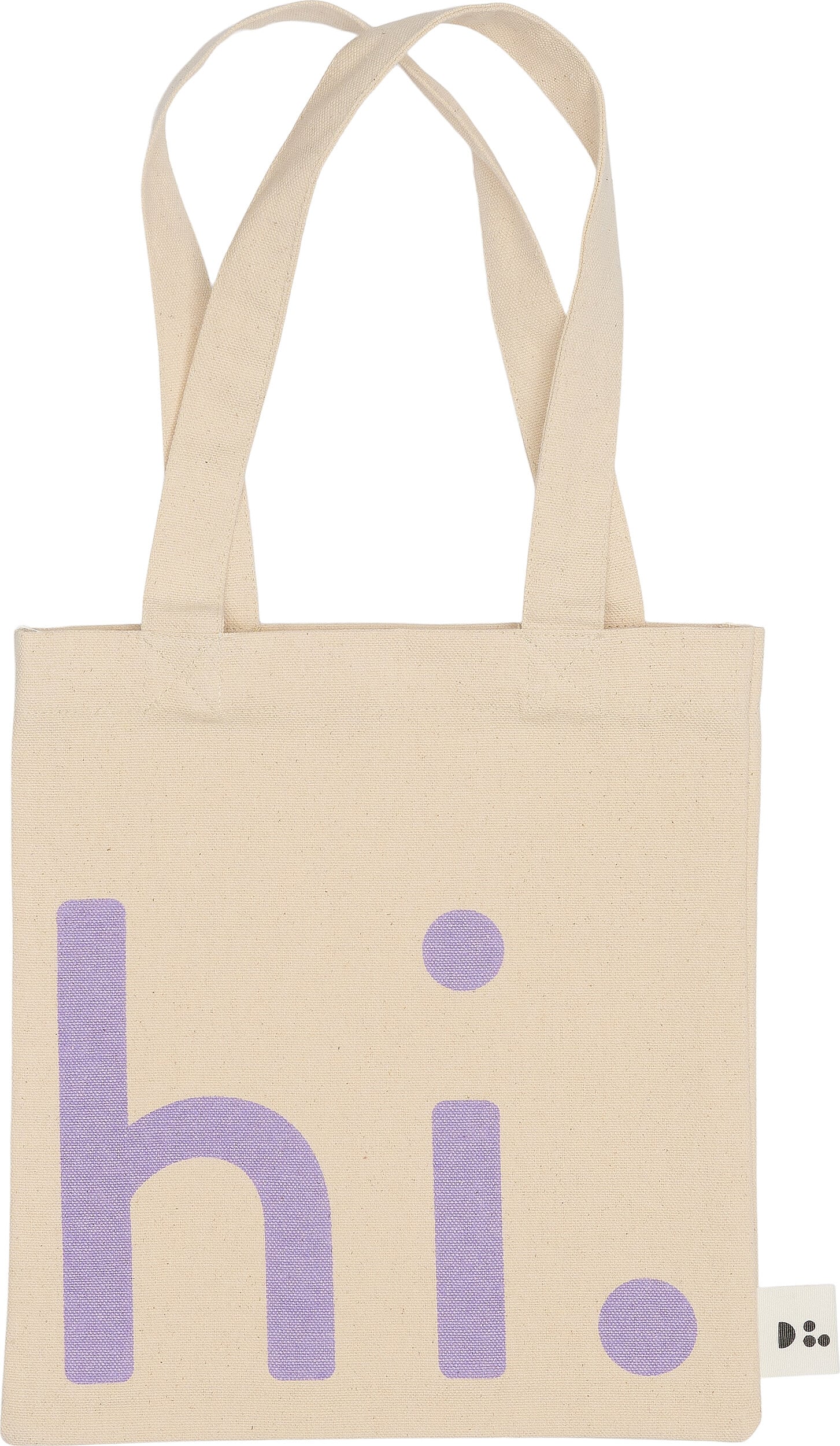 Torba uniwersalna Design Letters Hi mała beżowo-fioletowa
