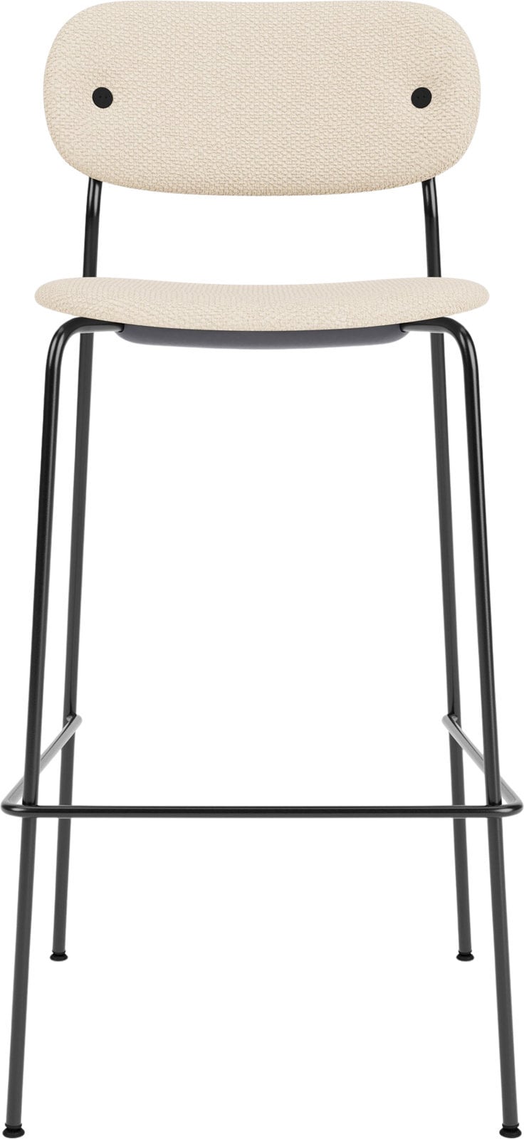 Krzesło barowe Co 78 5 cm tapicerowane kremowe