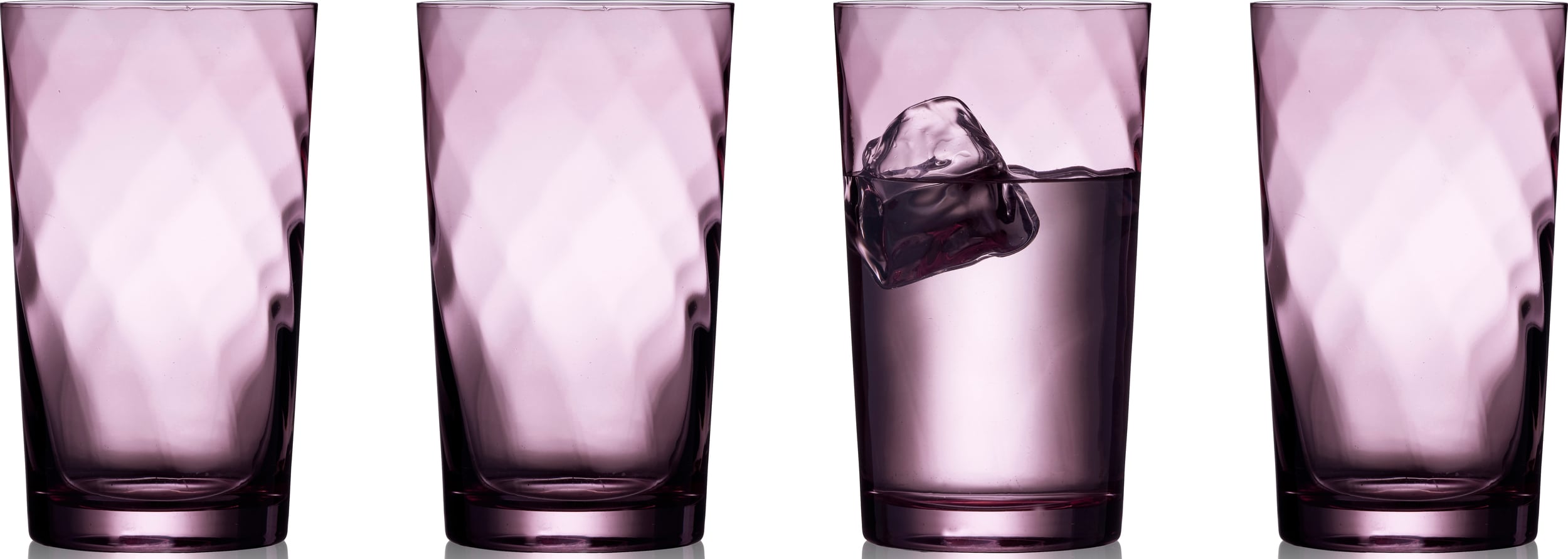 Szklanki do drinków i napojów Vienna 450 ml fioletowe 4 szt.