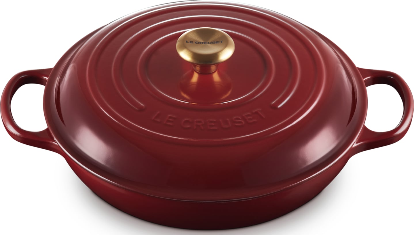 Garnek Gourmet Signature niski 30 cm burgundowy