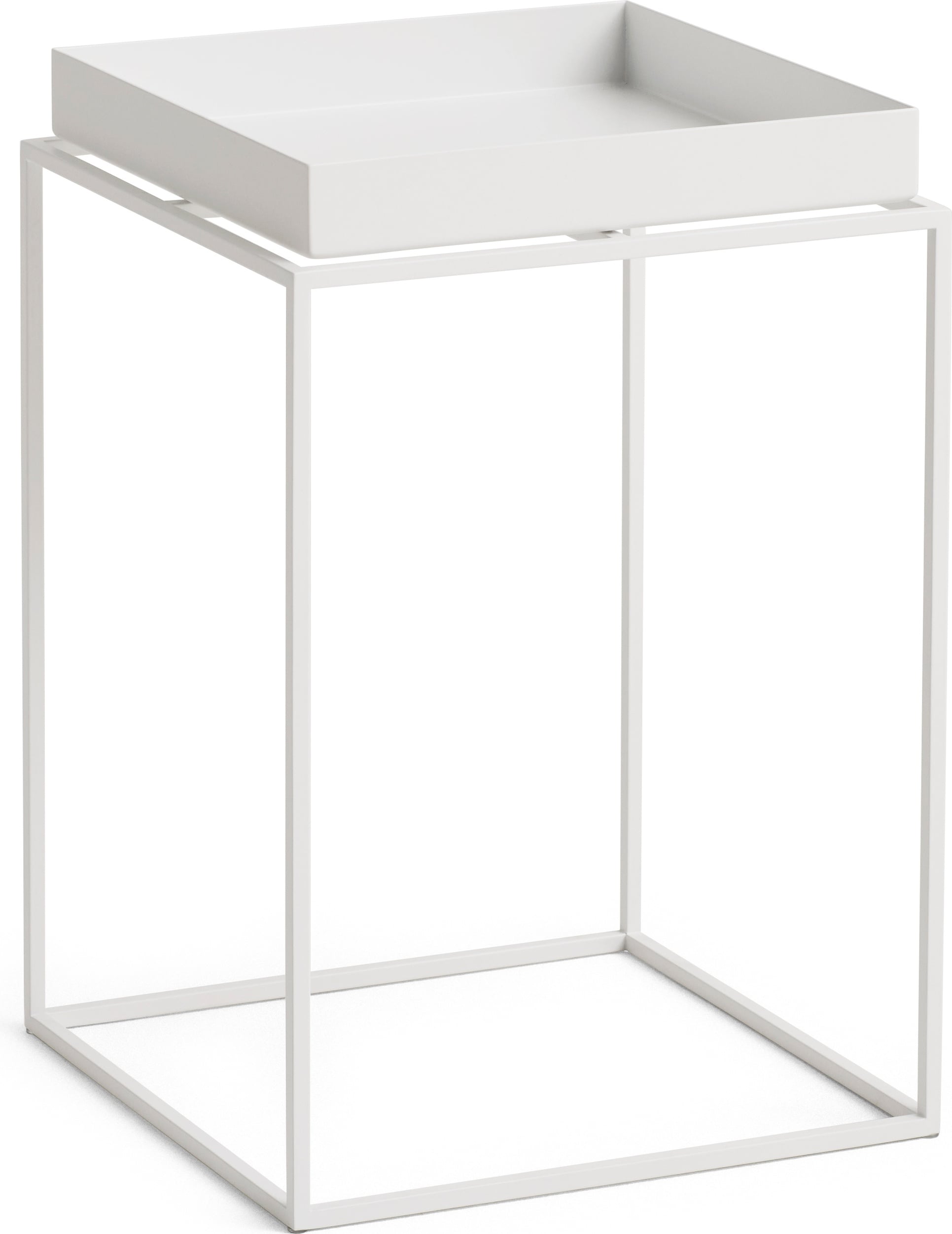 Stolik boczny Tray 30 x 30 x 44 cm biały