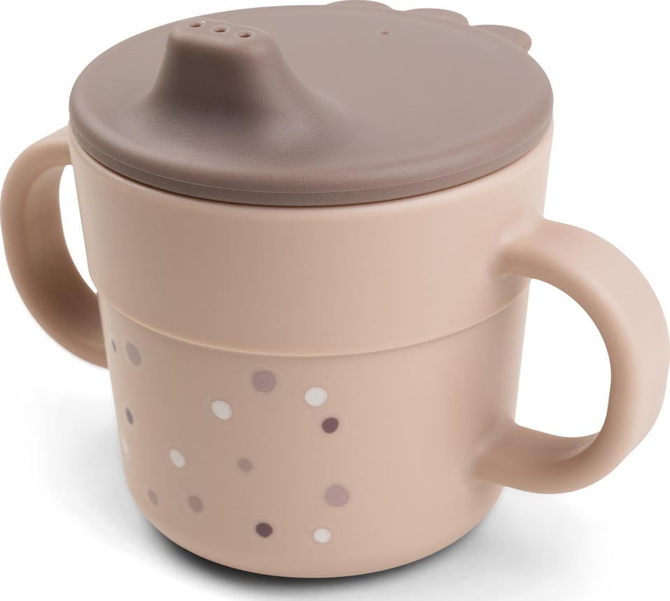 Kubek dziecięcy Foodie Happy Dots różowy