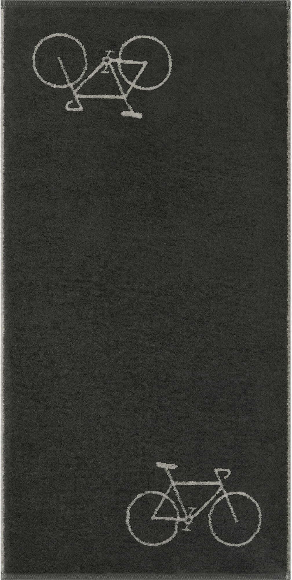 Ręcznik kąpielowy Velo w rowery 70 x 140 cm ciemnoszary