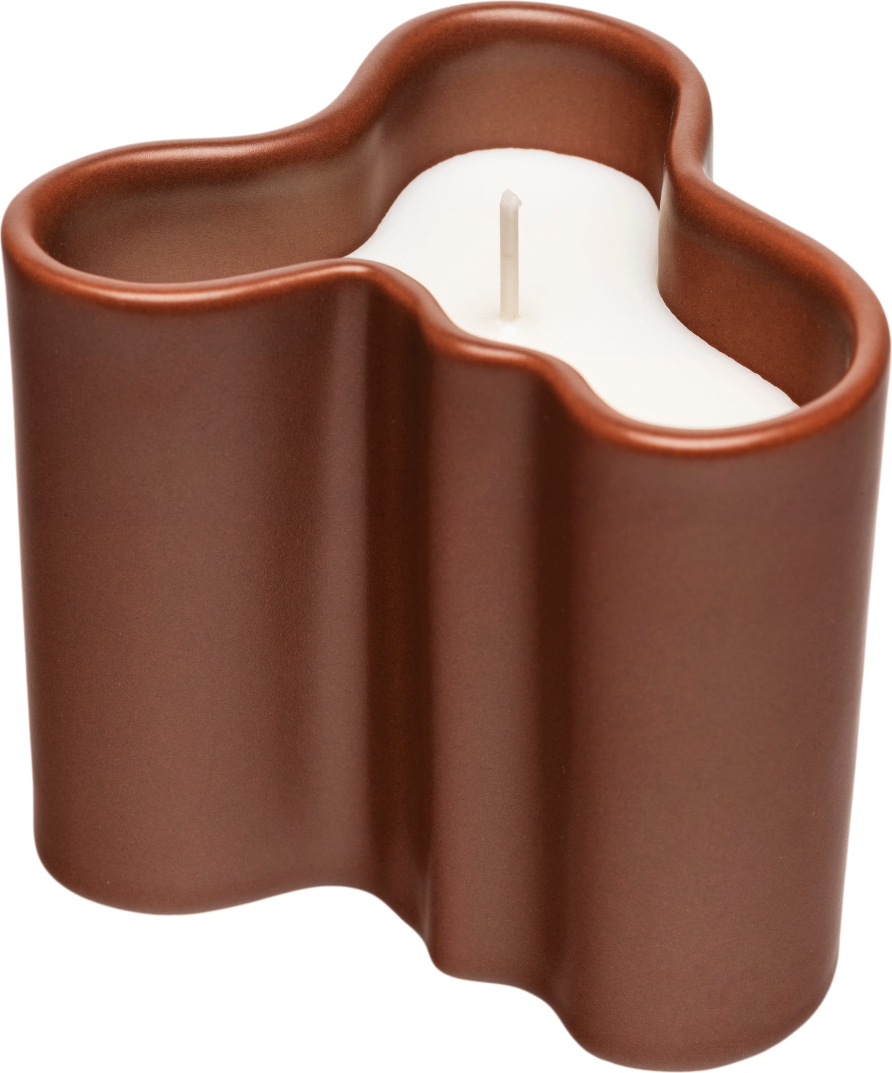 Świeca zapachowa Aalto 8 cm brązowa