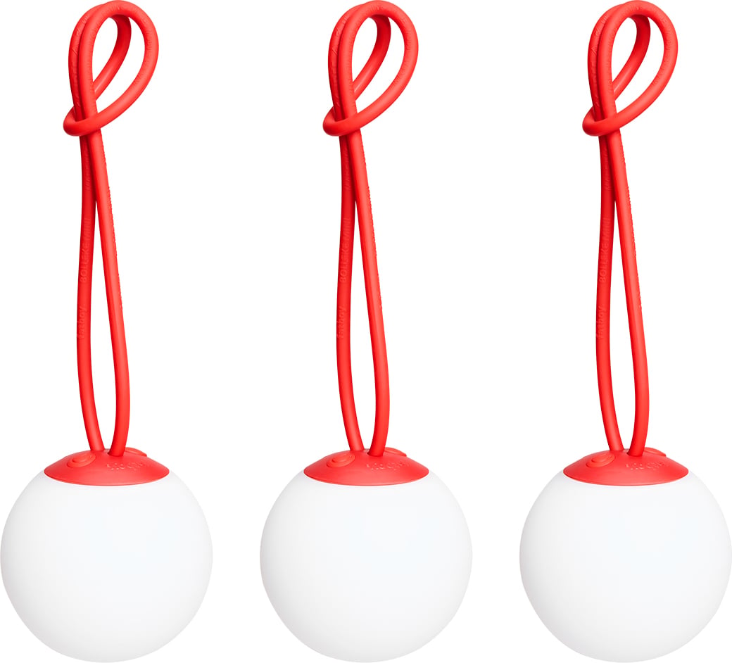 Lampy bezprzewodowe Bolleke Mini La Surprise czerwone 18 szt.