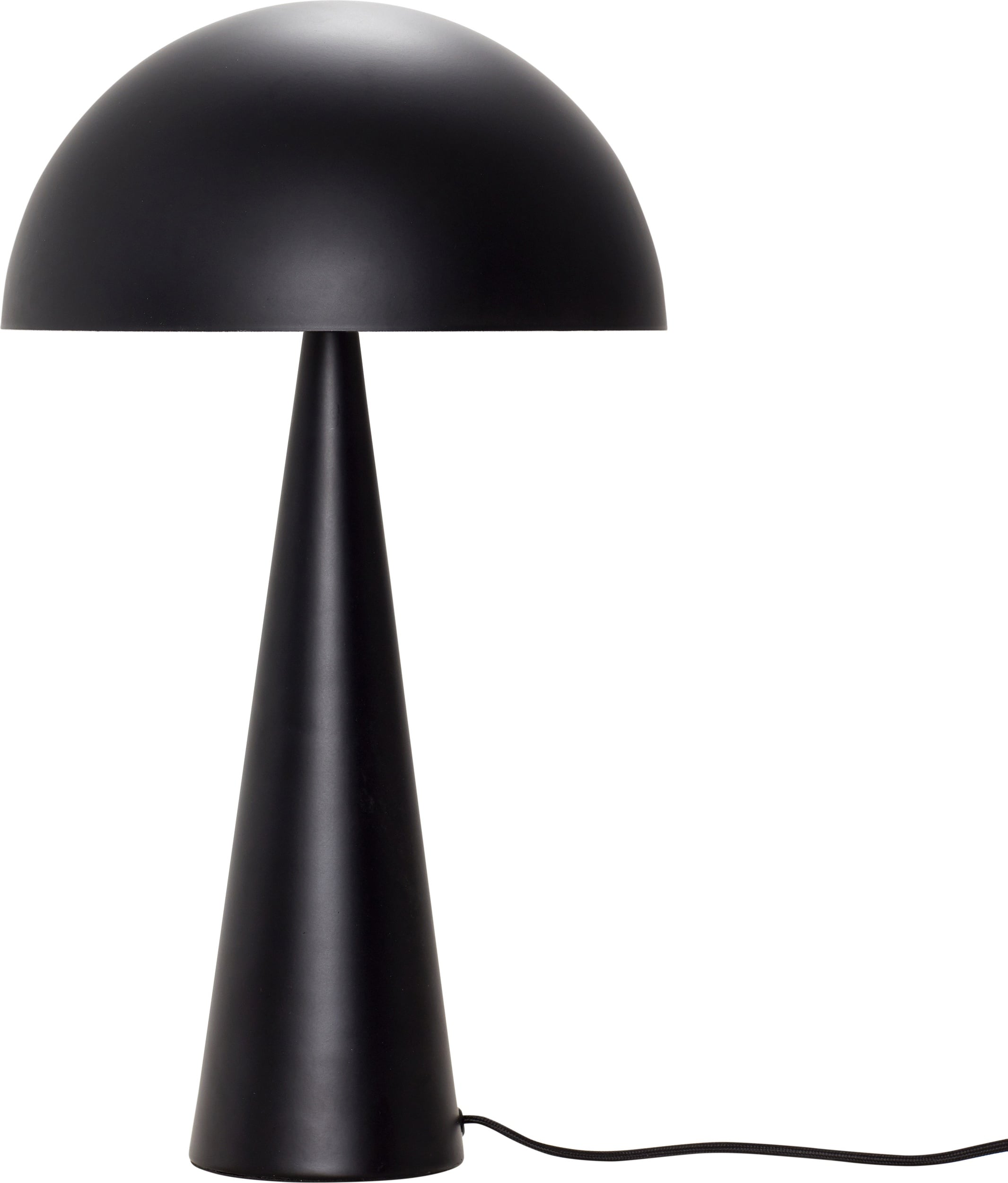 Lampa stołowa Hübsch 52 cm czarna metalowa