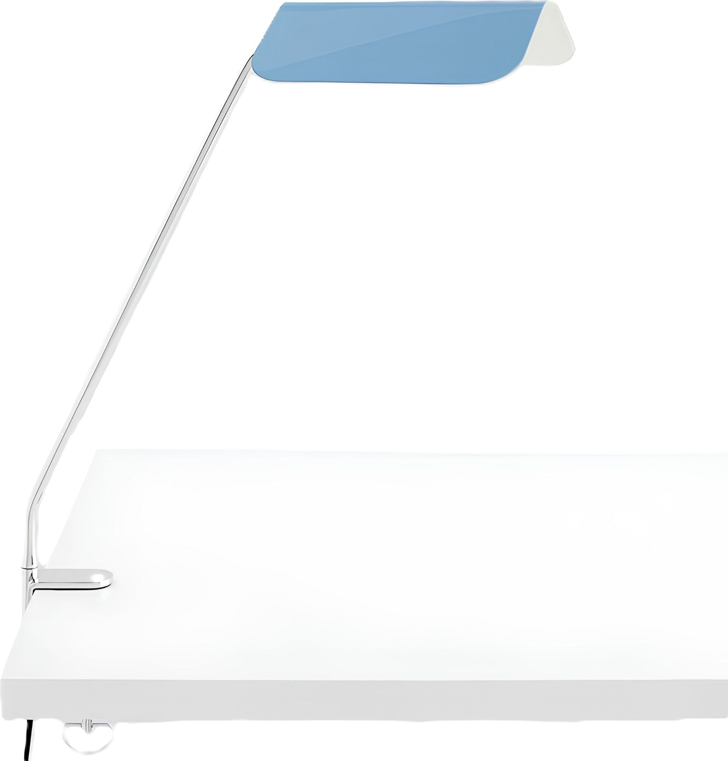 Lampa biurkowa Apex niebieska z klipsem