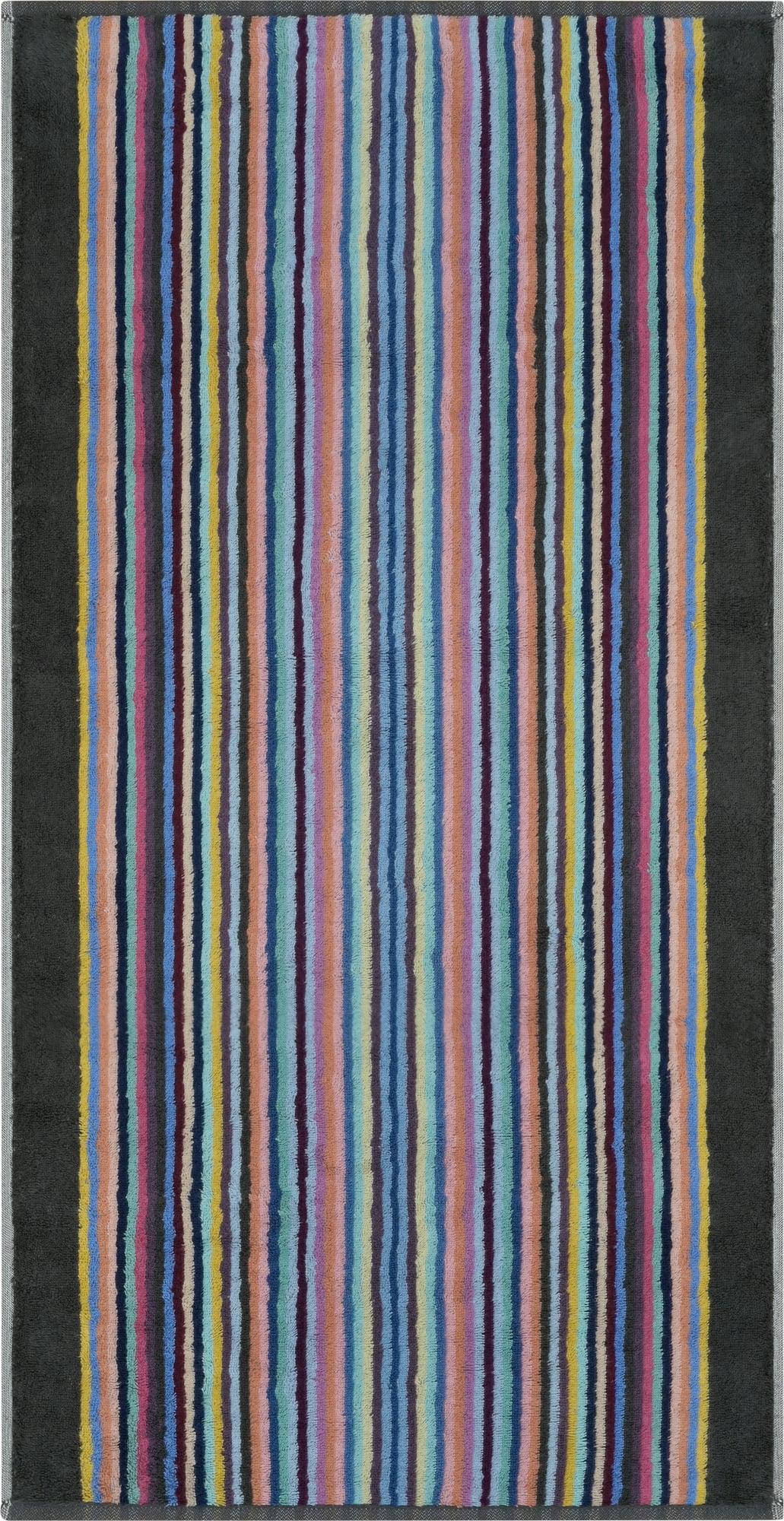 Ręcznik Remake w paski 50 x 100 cm antracytowy