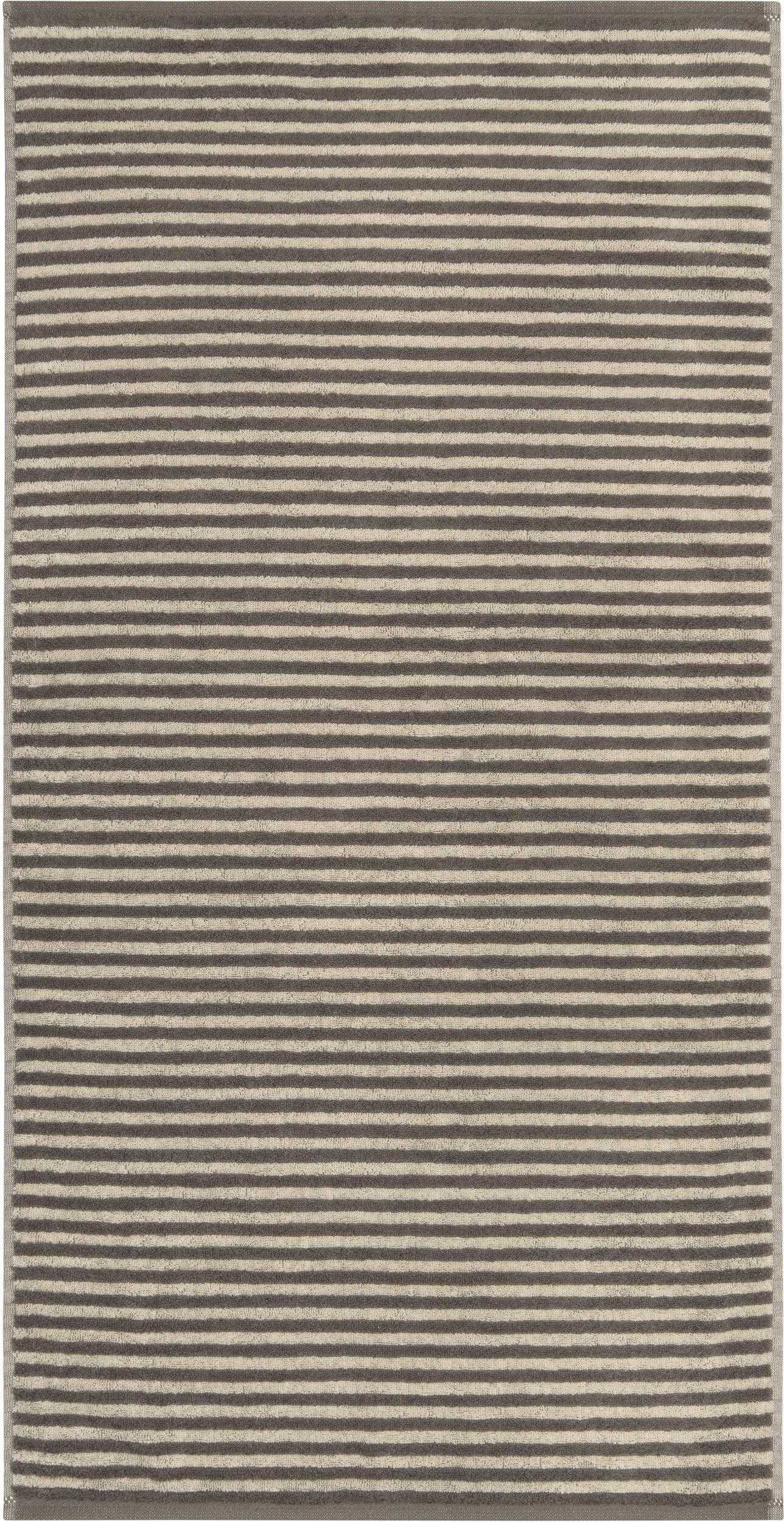 Ręcznik Lines w paski 50 x 100 cm brązowy