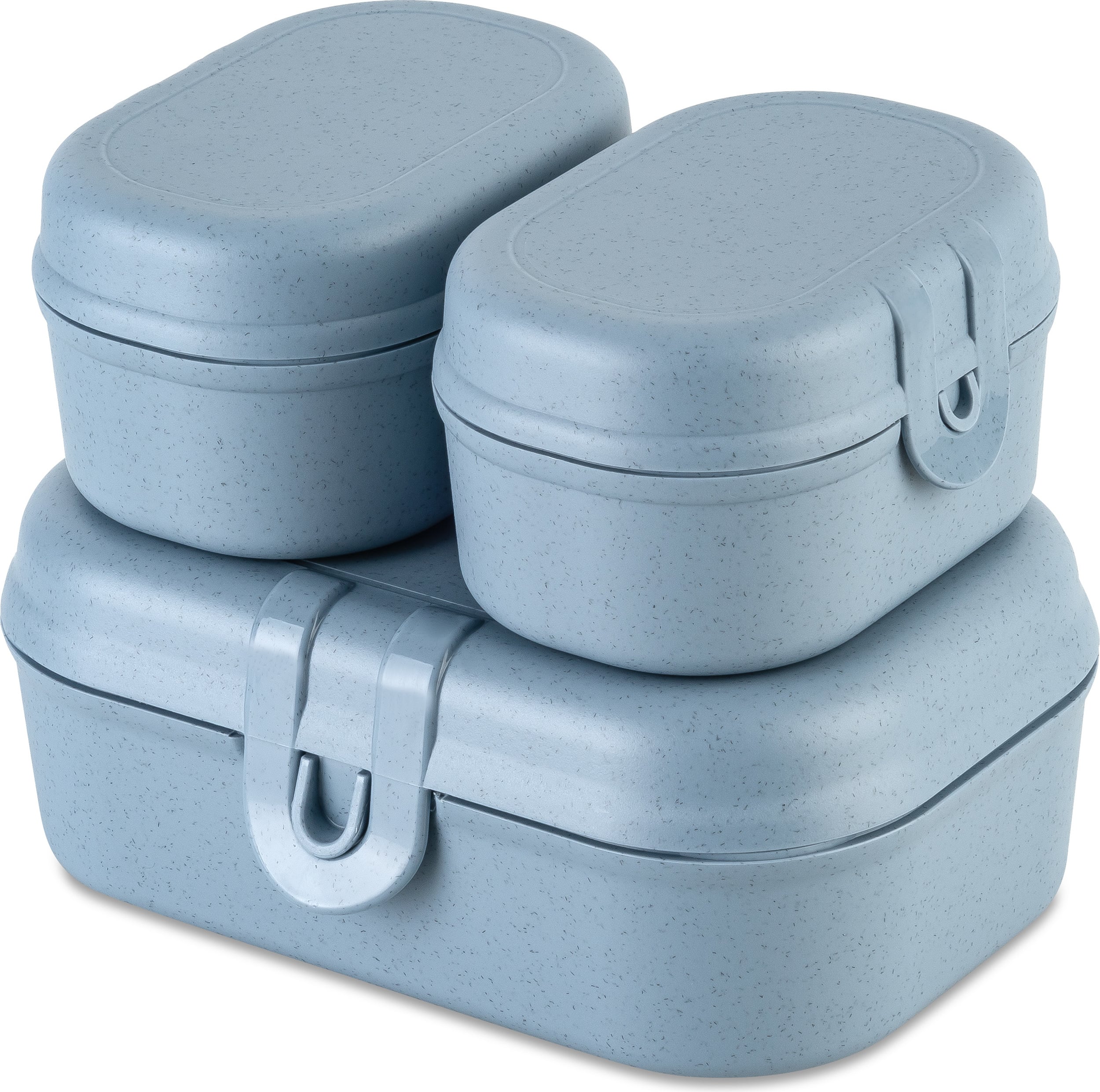 Lunchboxy Pascal Ready Organic mini błękitne 3 el.