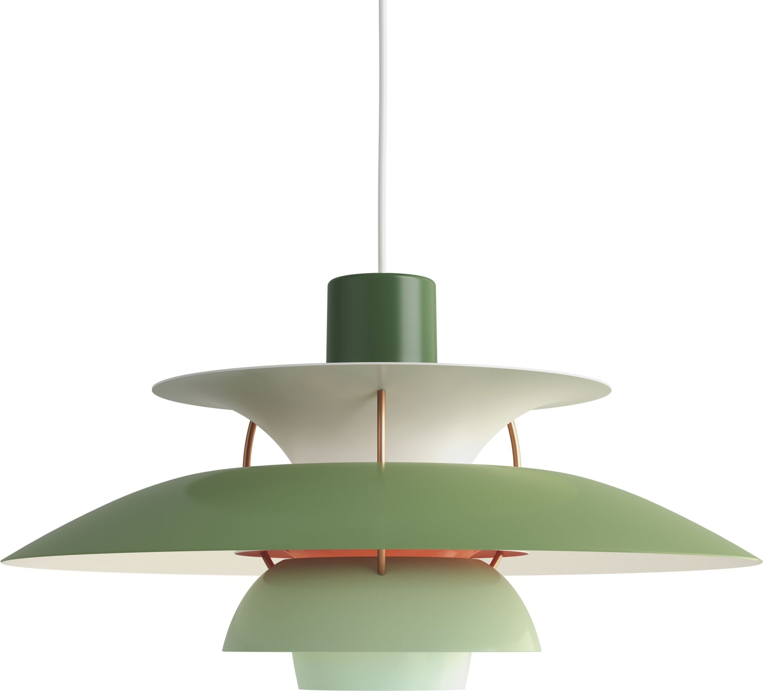 Lampa wisząca PH 50 cm odcienie zieleni