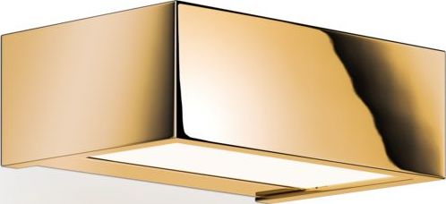 Lampa ścienna Box LED 15 cm złota