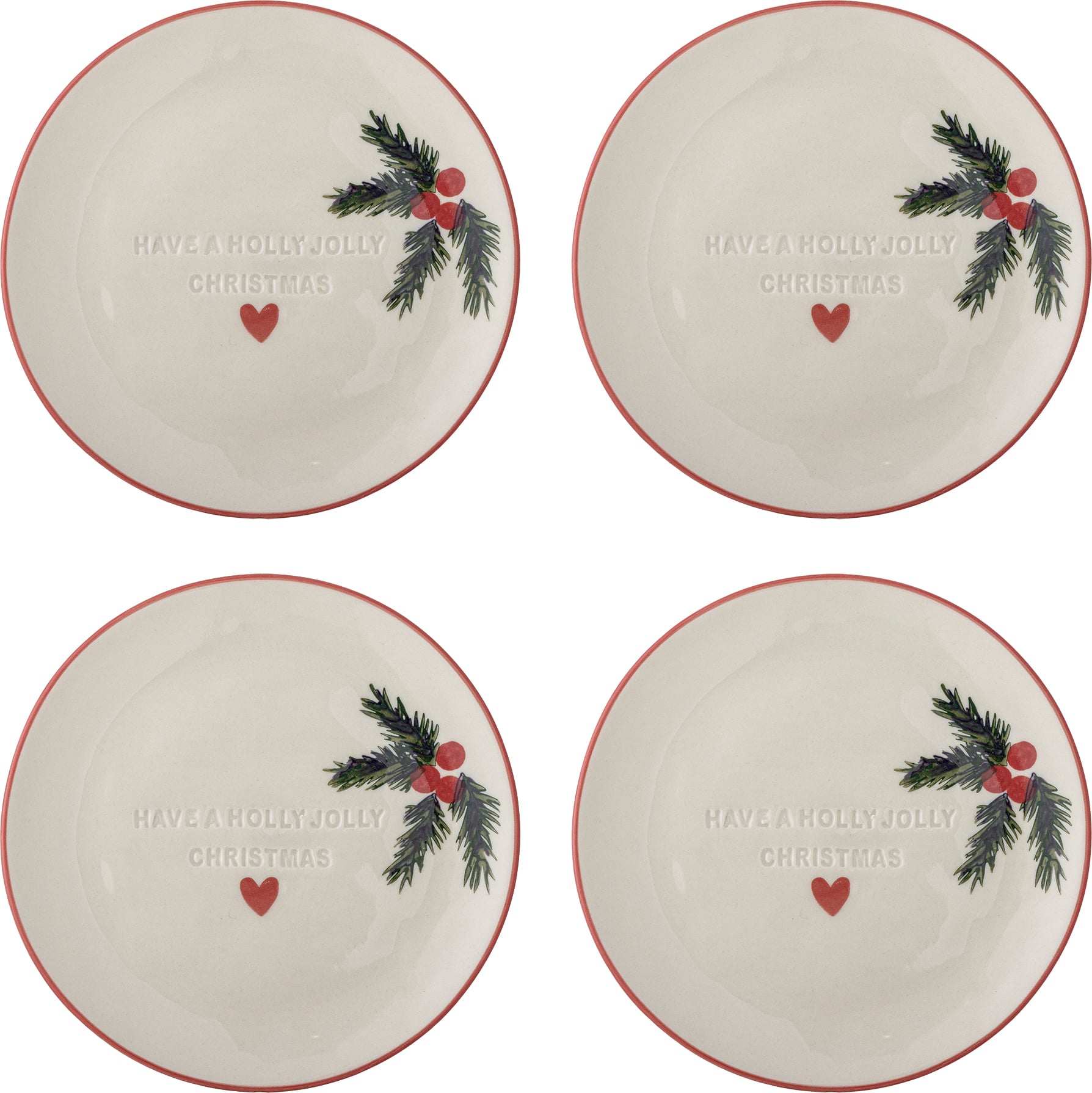 Talerze deserowe Jovida 16 cm naturalne 4 szt.