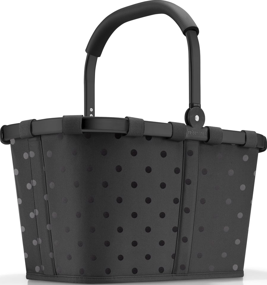 Koszyk Carrybag Frame w grochy czarny
