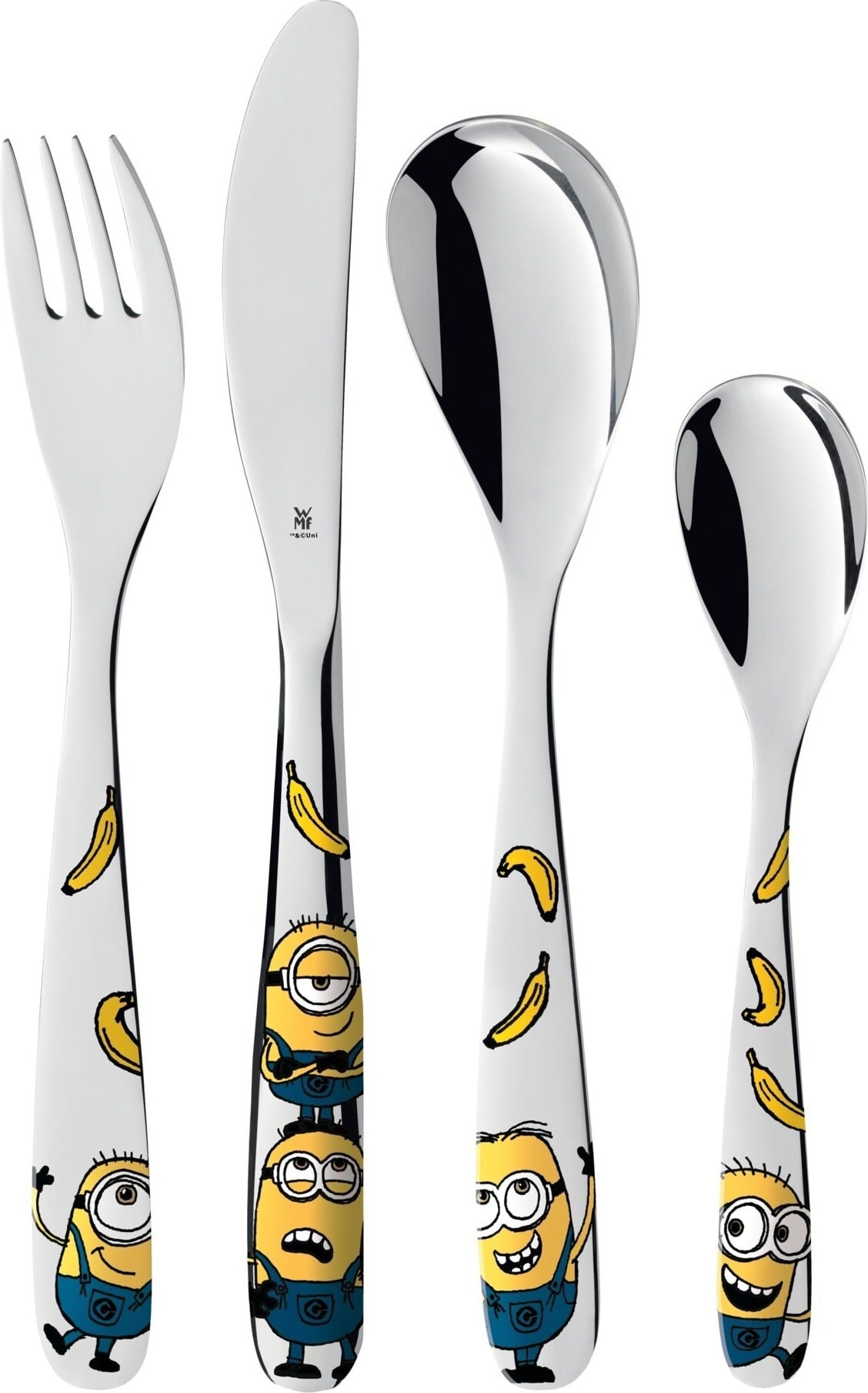 Sztućce dziecięce WMF Minionki 4 el.