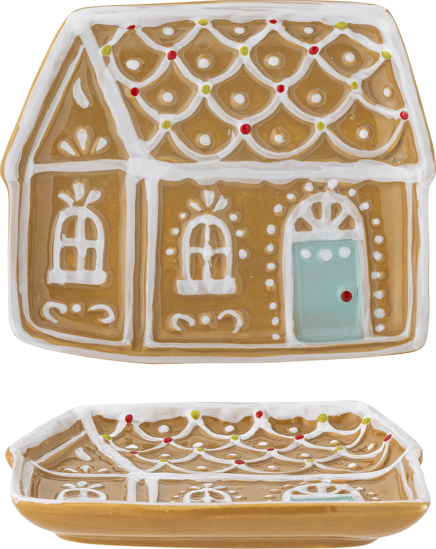 Talerz na przekąski Ginnie domek z piernika 15,5 cm
