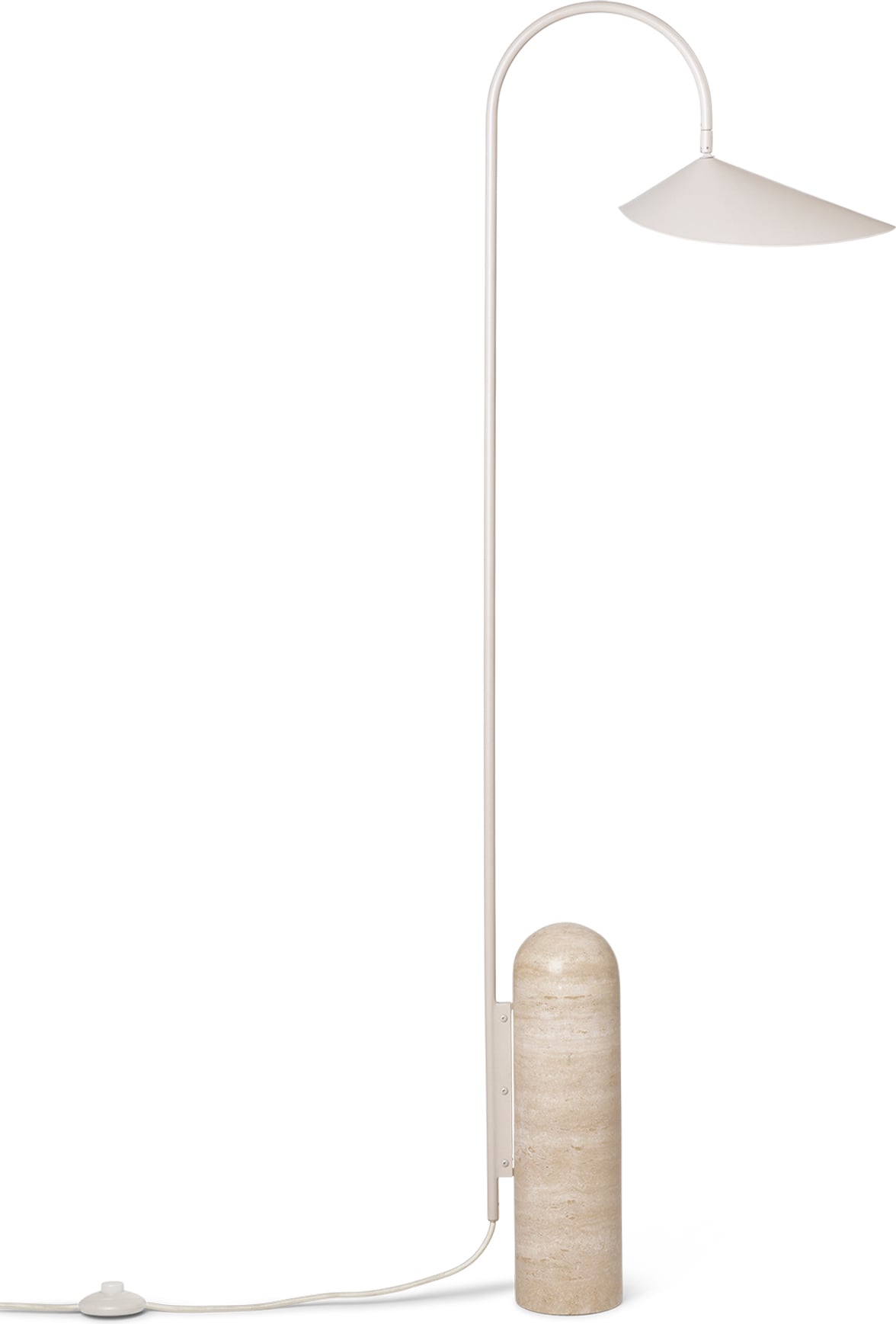 Lampa podłogowa Arum kremowa