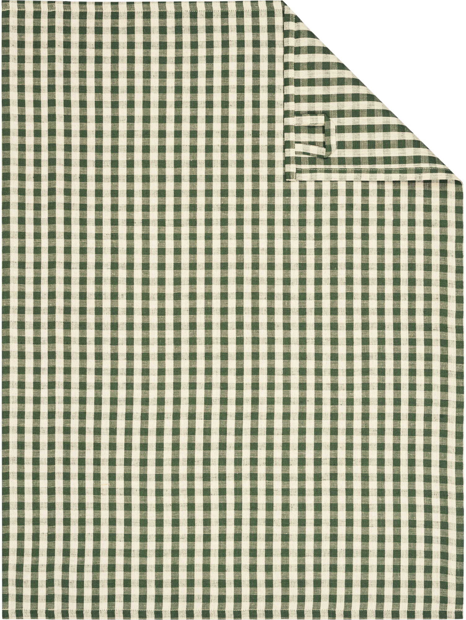 Ścierka kuchenna Linen Classics w kratkę oliwkowa