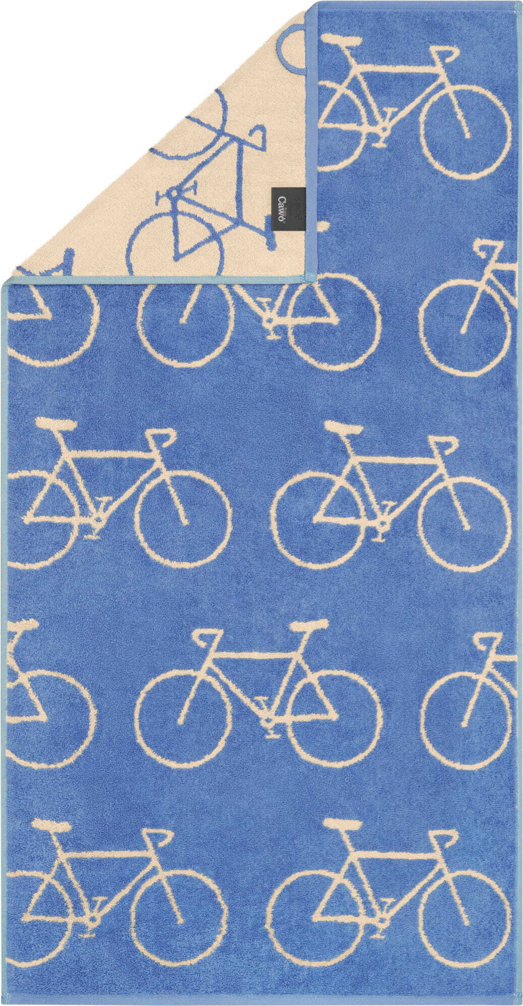 Ręcznik kąpielowy Velo w rowery allover 70 x 140 cm turkusowy