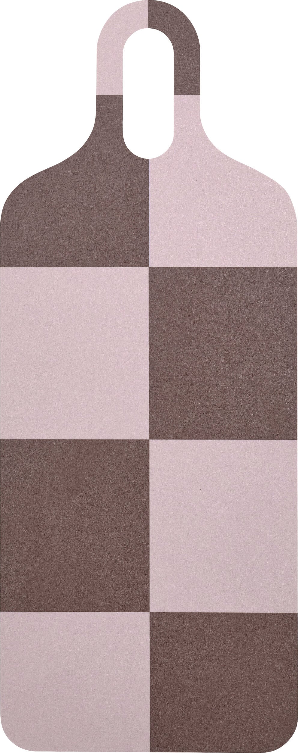 Deska do krojenia i serwowania Checks & Stripes 13 x 33 cm brązowo-zielona