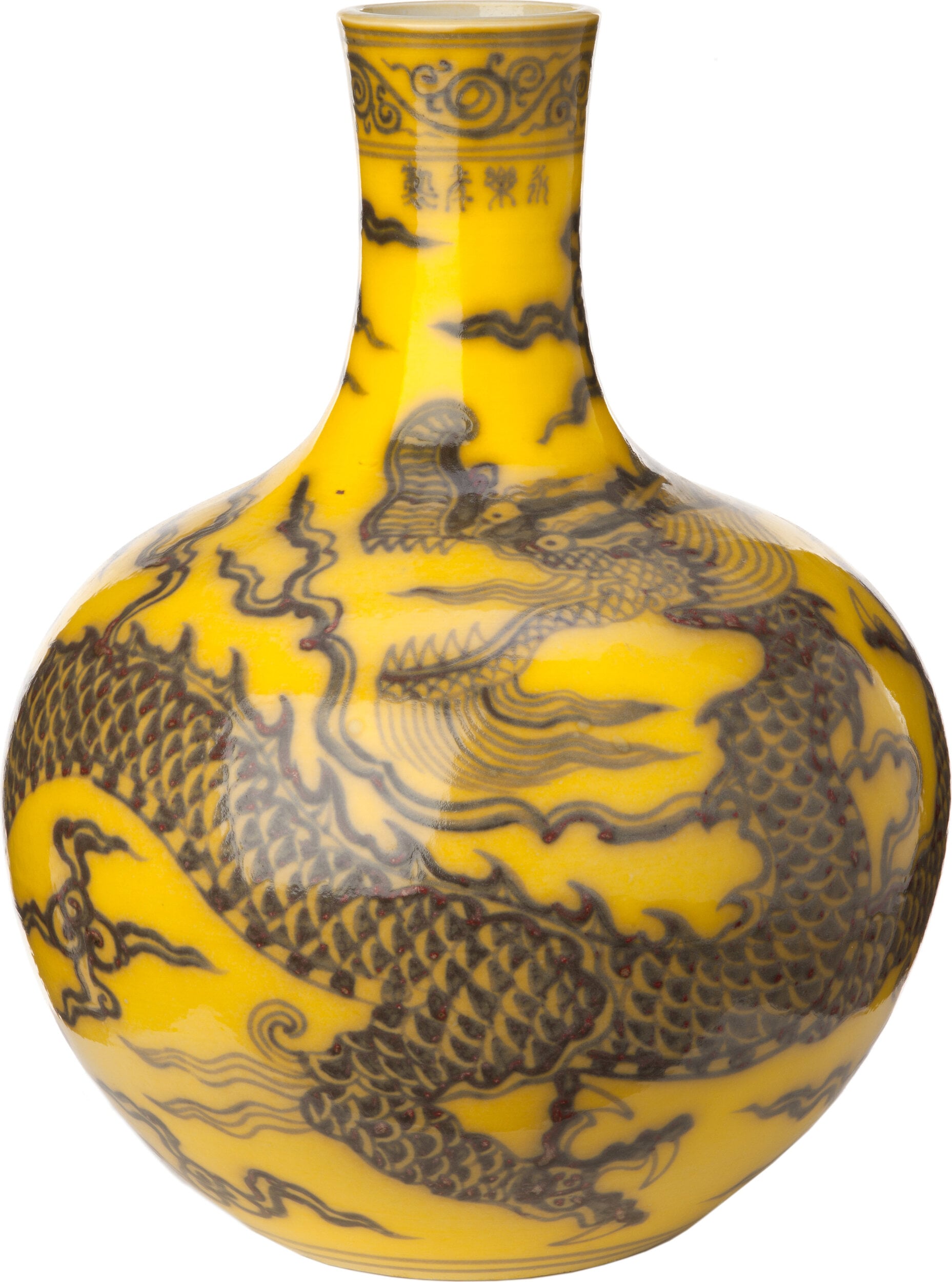 Wazon Dragon żółty