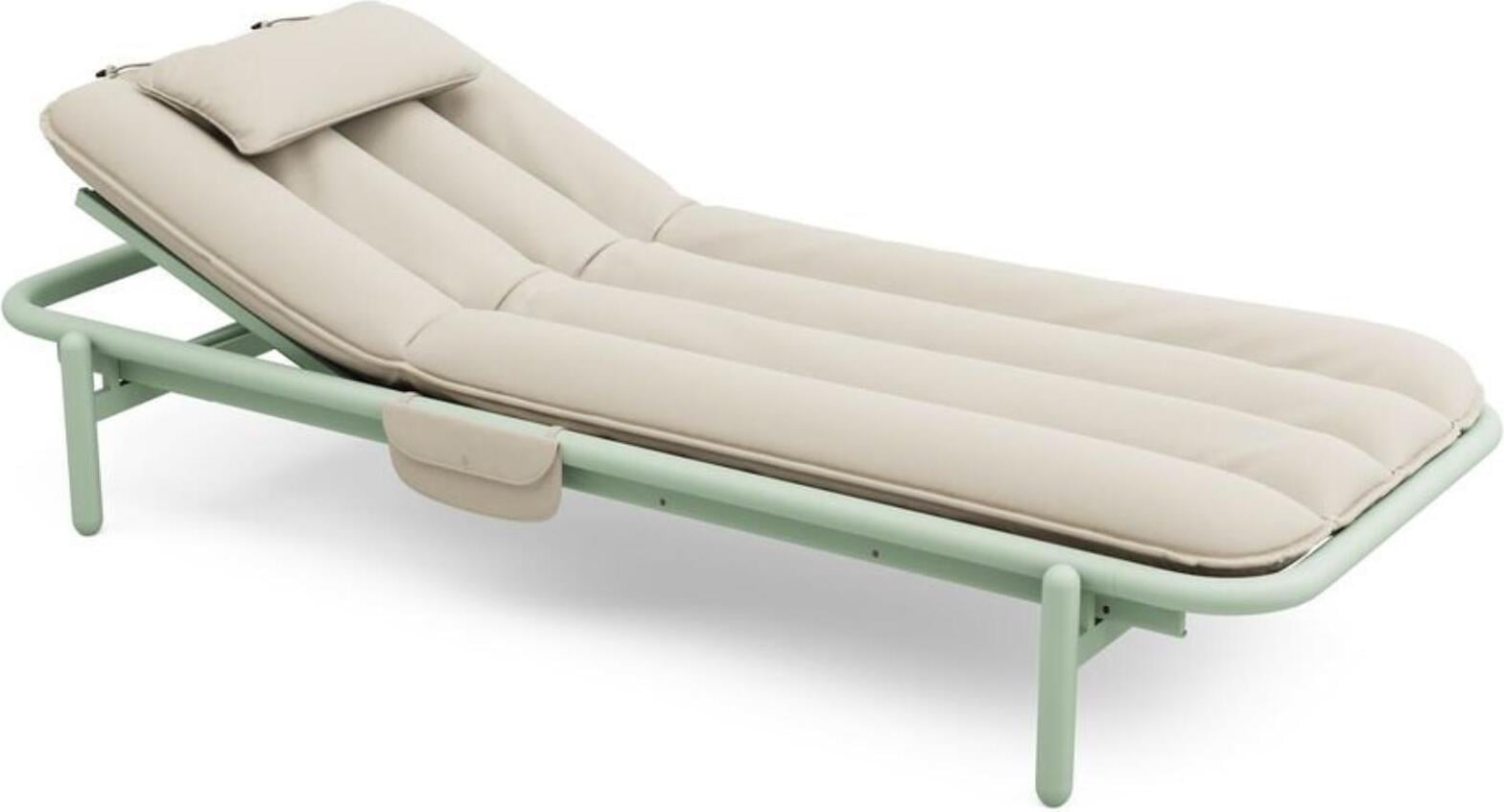 Leżanka ogrodowa Sunbun Mist Green beżowa