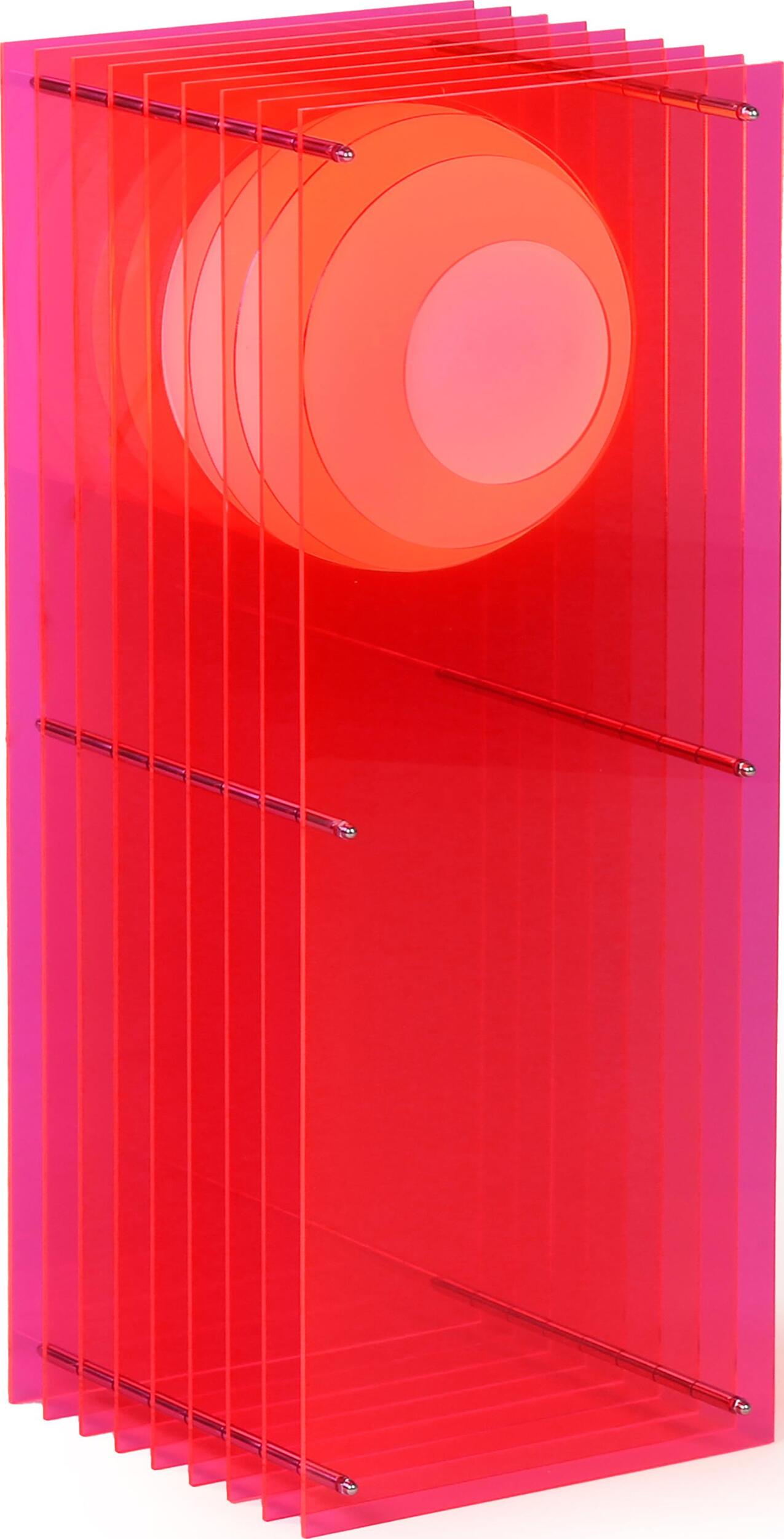 Lampa Lop Rectangle L różowa