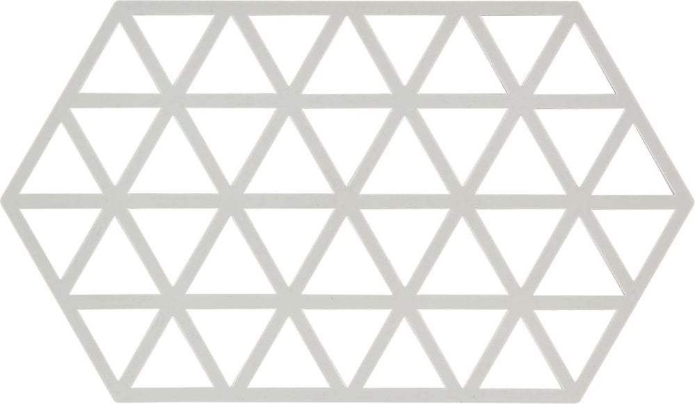 Podstawka pod gorące naczynia Triangles 24 cm jasnoszara