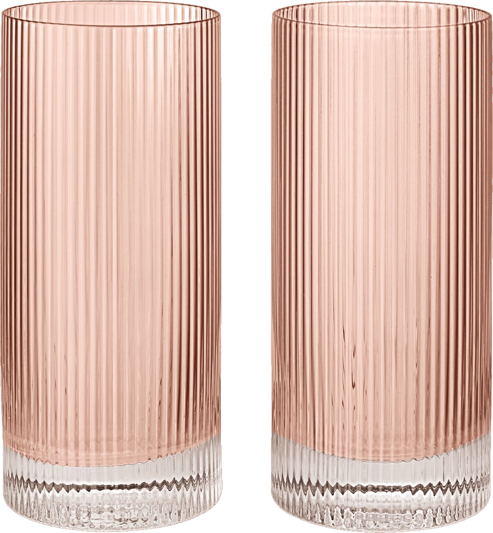 Szklanki Ripple wysokie 480 ml różowe 2 szt.
