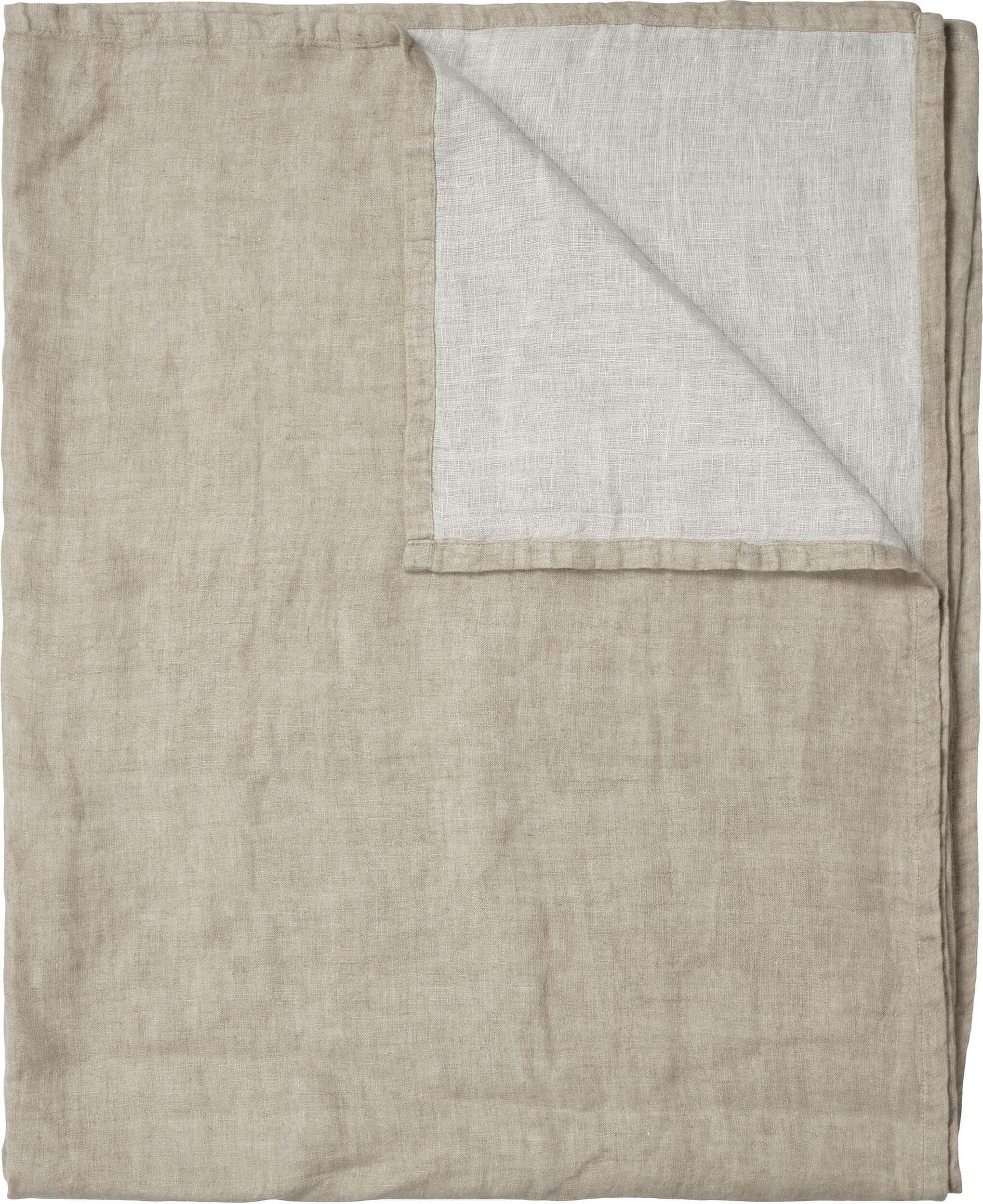 Narzuta Linka 180 x 265 cm beżowa lniana