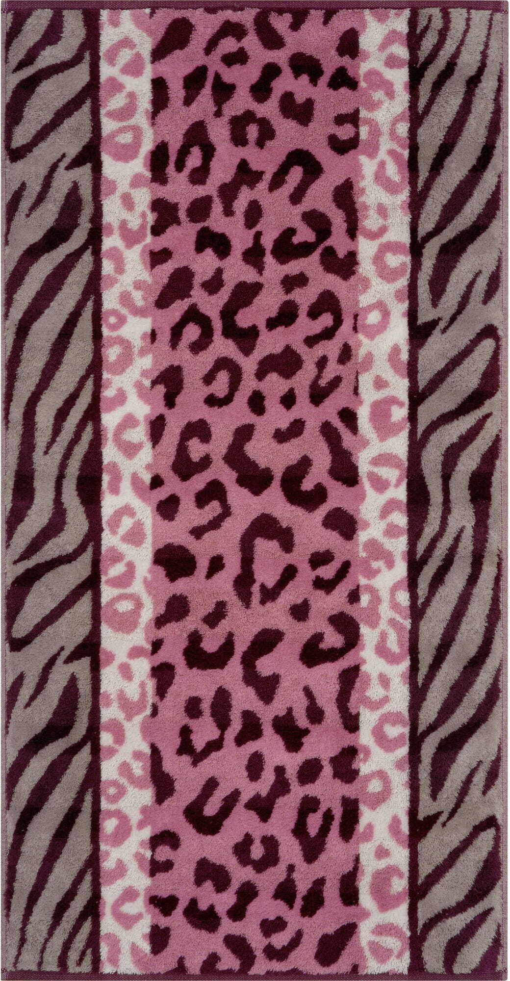 Ręcznik do rąk Noblesse Animal 50 x 100 cm jasnoróżowy