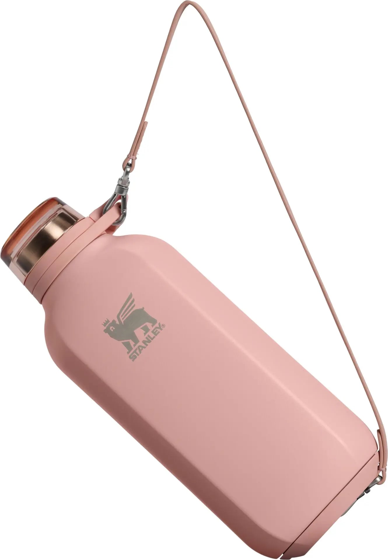 Butelka na wodę z przepinanym uchwytem Clutch Peach Rose 470 ml