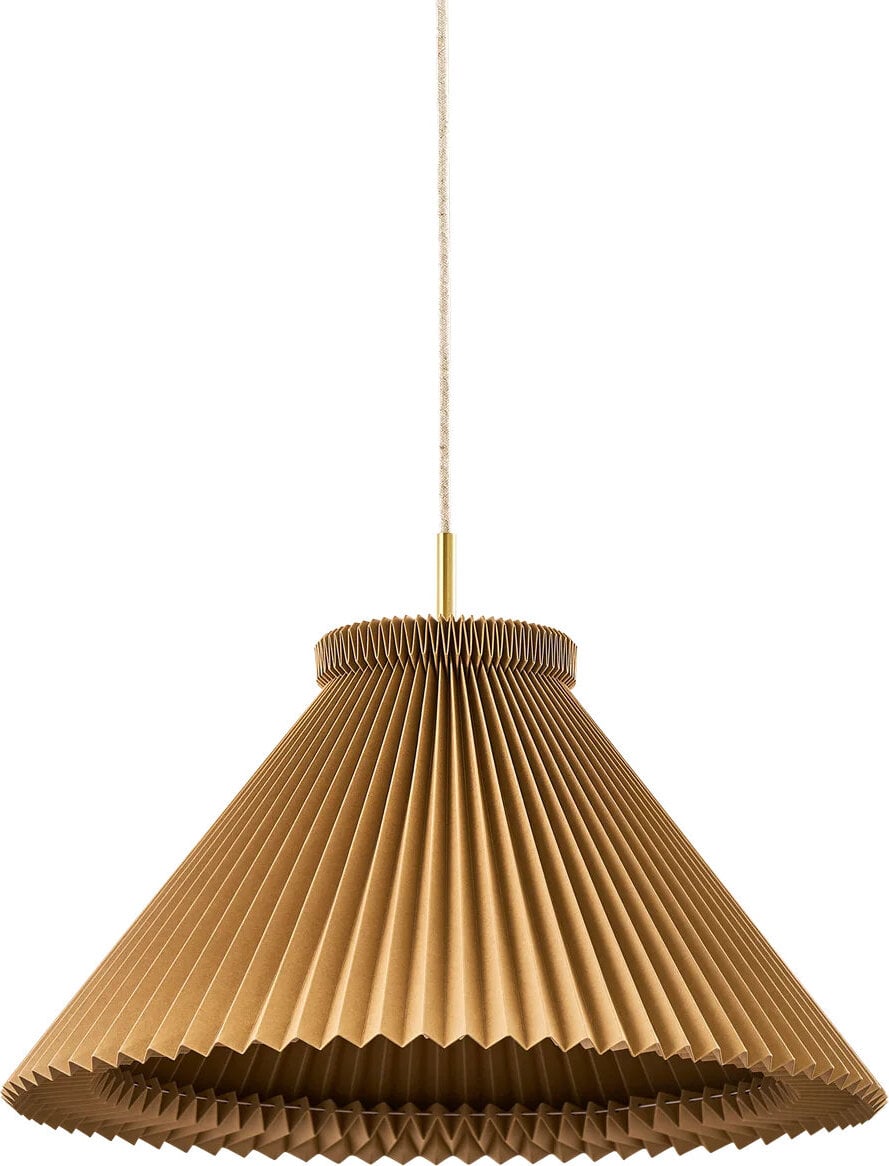 Lampa wisząca Colour Pleats 30 cm beżowa z papierowym kloszem