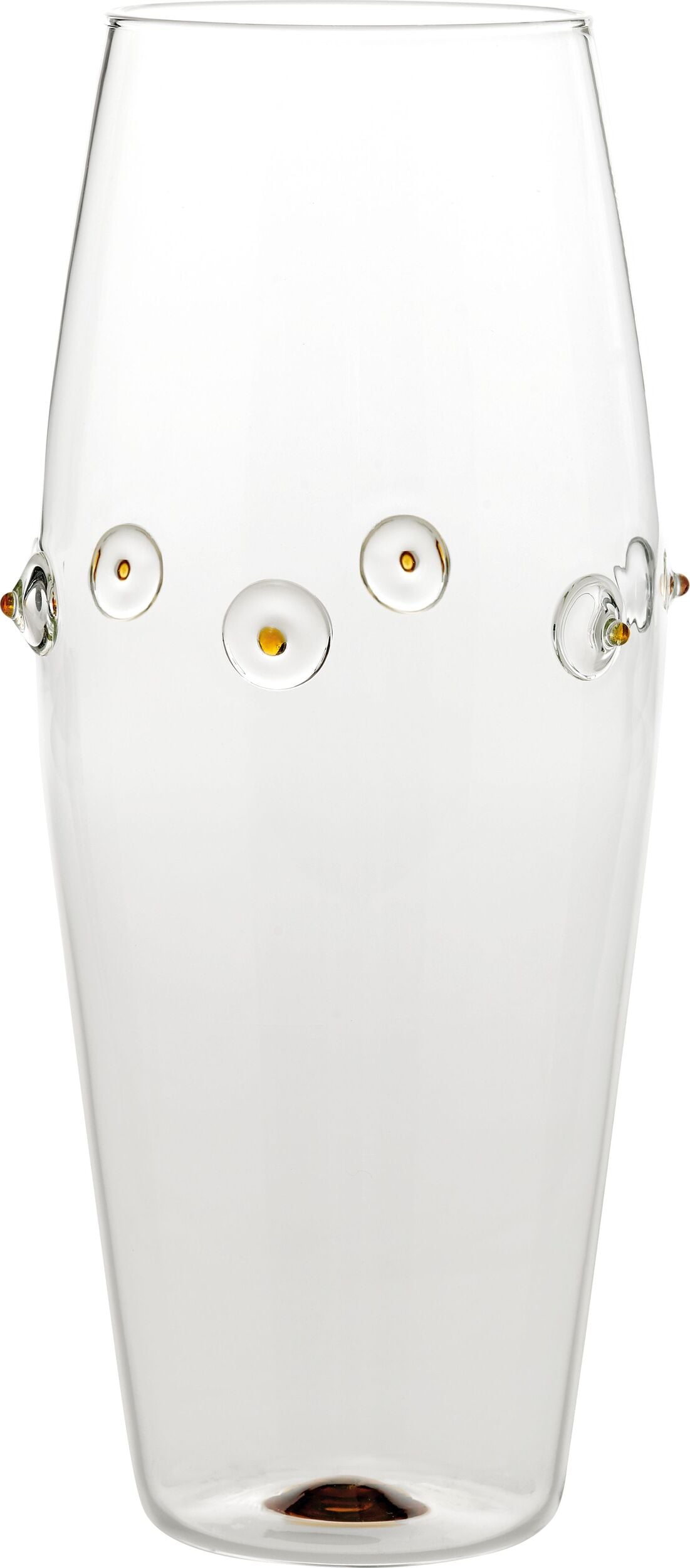 Wazon Patèa wypukły 30 cm złotożółty