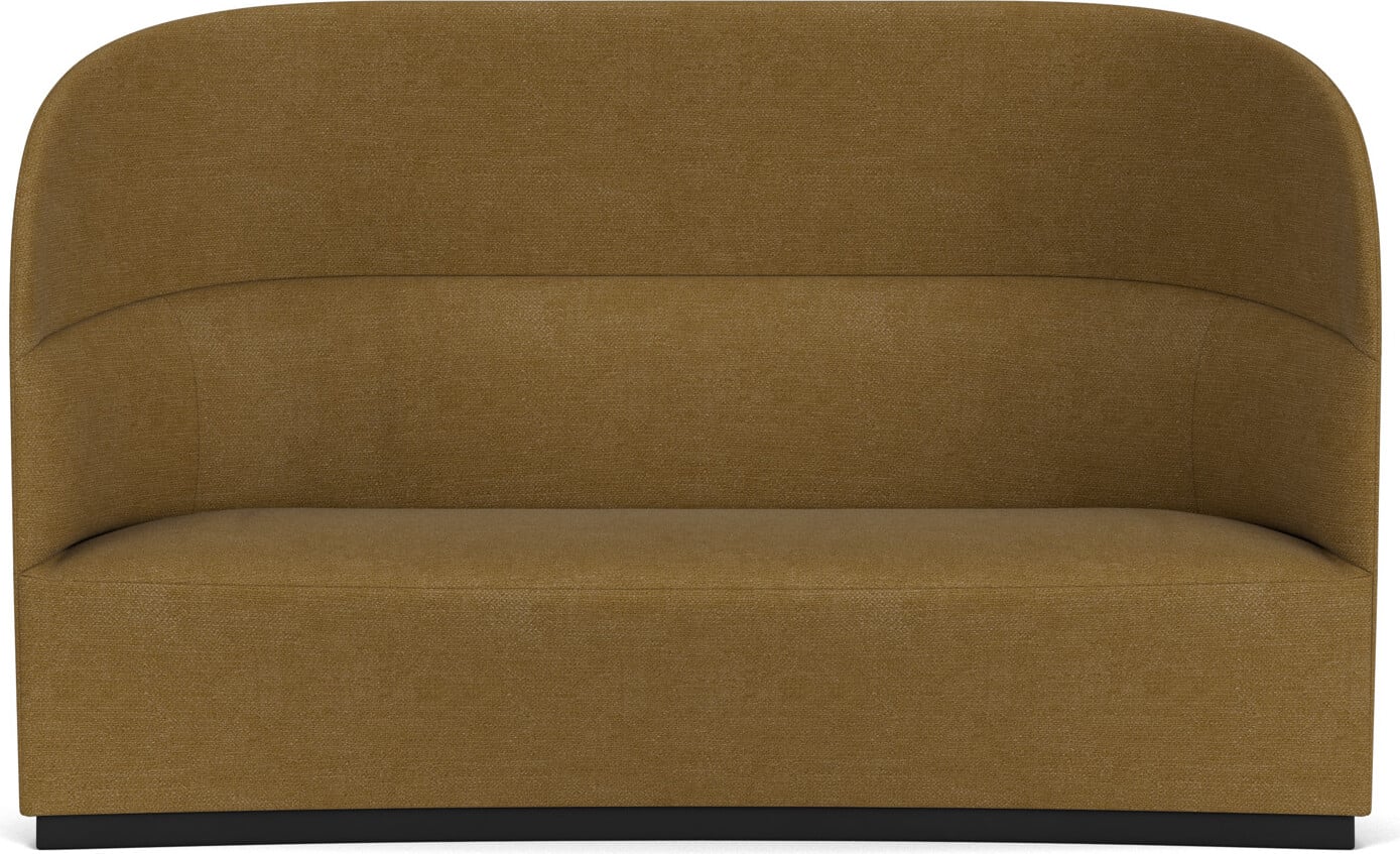Sofa z wysokim oparciem Tearoom Bouclé 190 cm żółty
