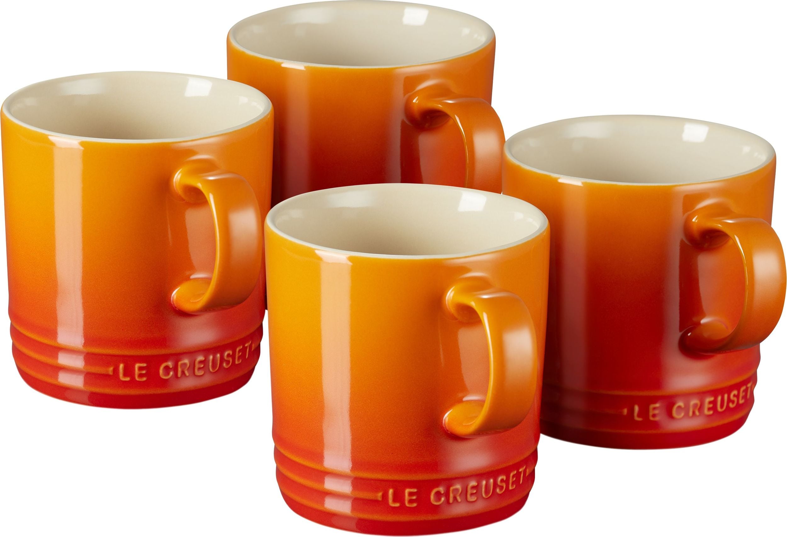Kubki Le Creuset 350 ml płomienny pomarańcz 4 szt.