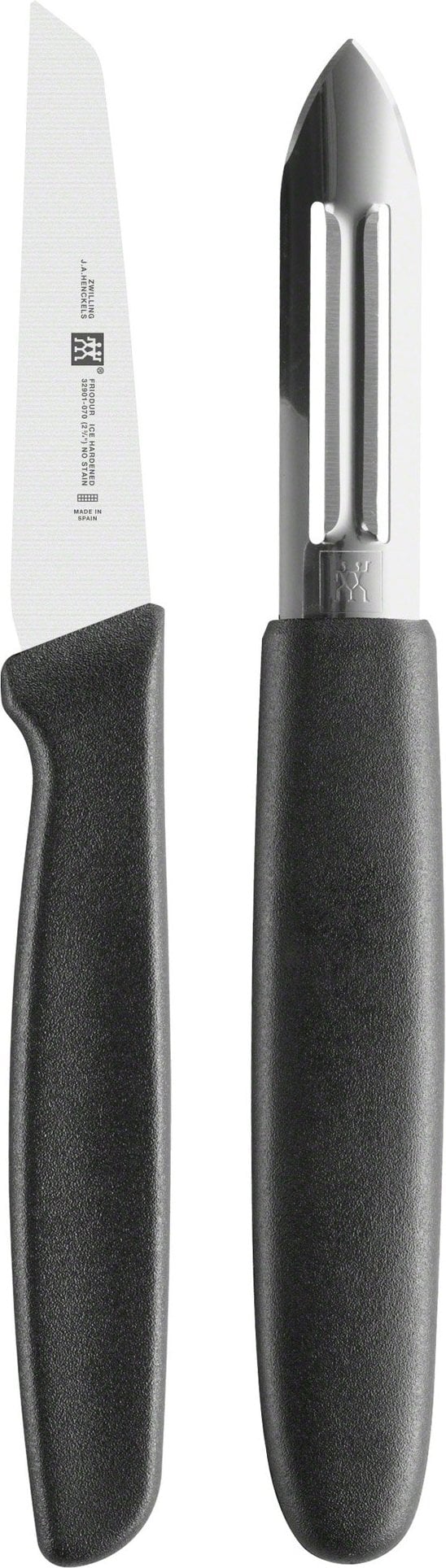 Nóż do obierania 7 cm z obieraczką Twin Grip