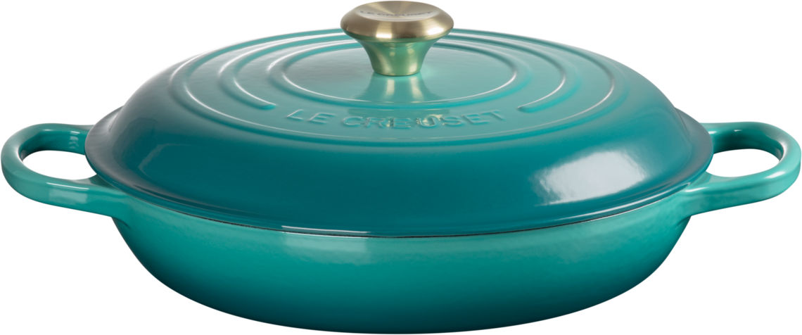 Garnek Gourmet niski 28 cm bleu riviera